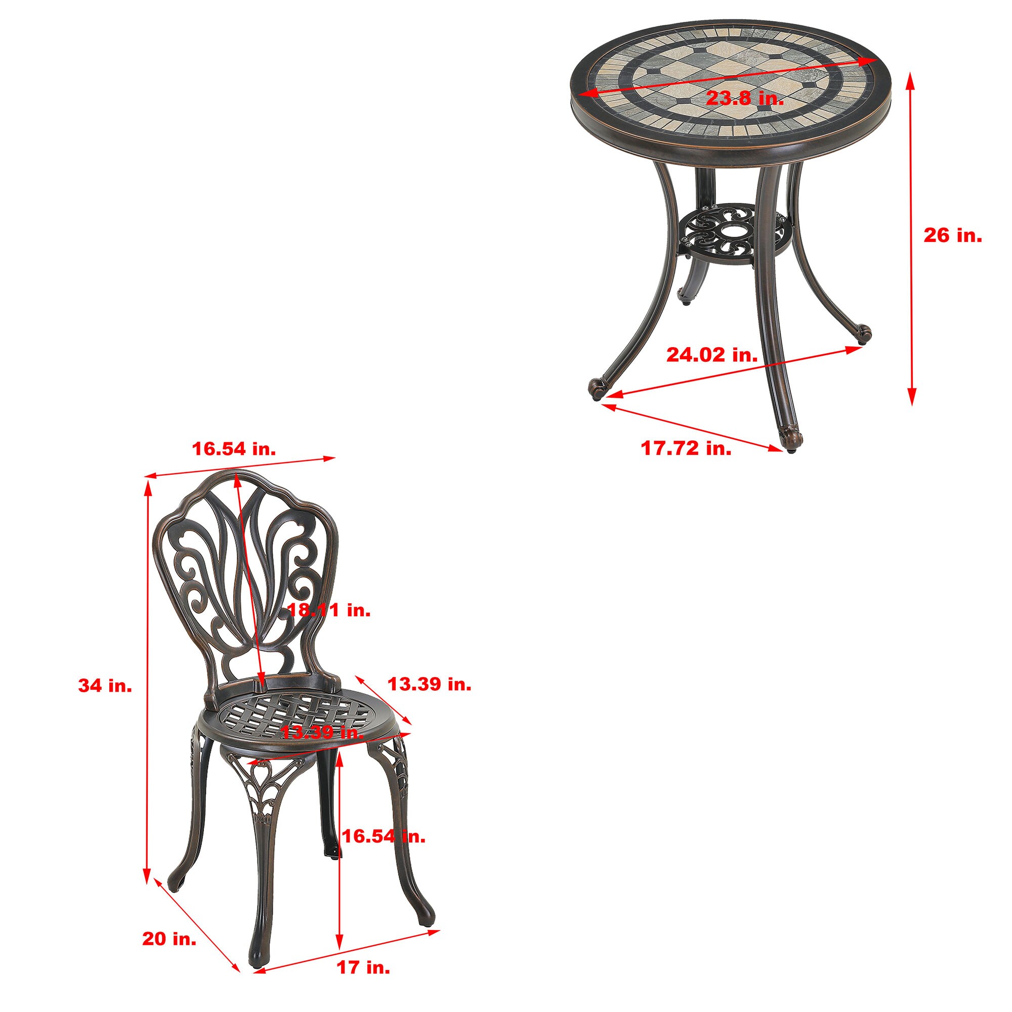 Mondawe MO6030CC-BR Patio-Dining-Sets - View #3