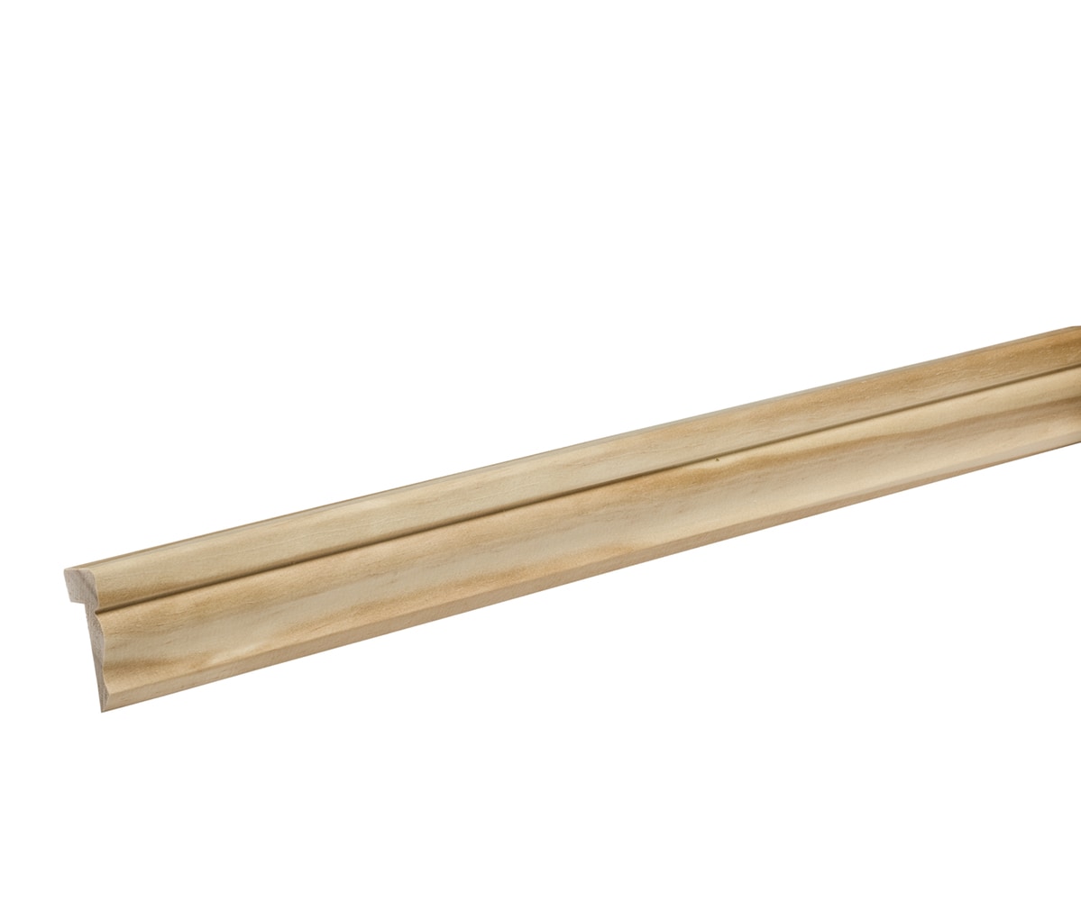 RELIABILT L0121910 1.625-in x 10-ft Pine Brown Unfinished 1219 Wainscot Wall Panel Moulding