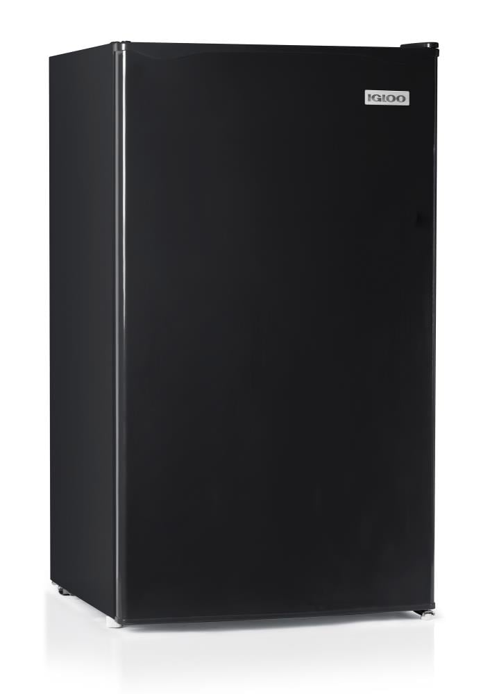 Igloo 3.2-cu ft Standard-depth Freestanding Mini Fridge Freezer Compartment  (Black) ENERGY STAR in the Mini Fridges department at