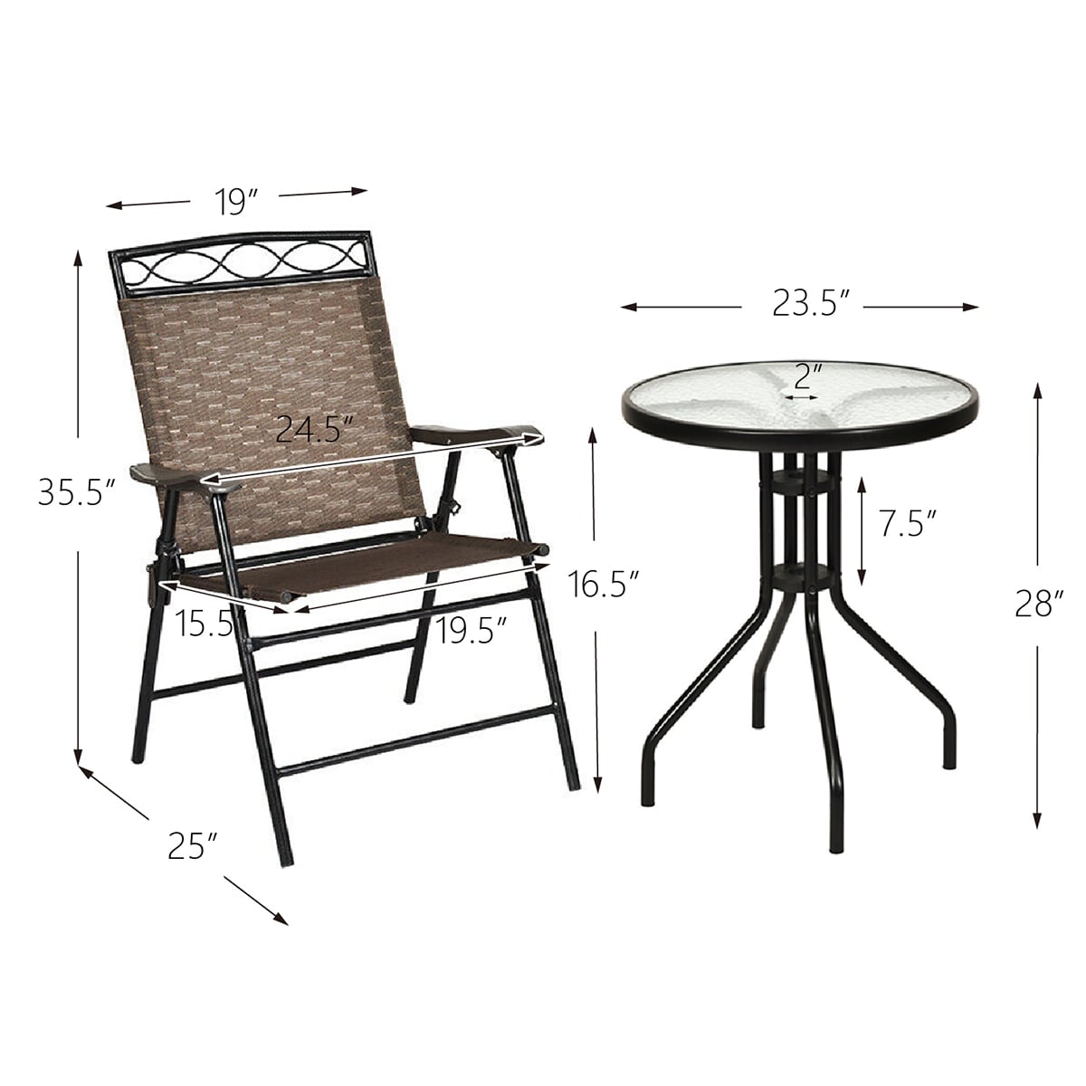 Forclover HYFE-3499LS Patio-Dining-Sets - View #2
