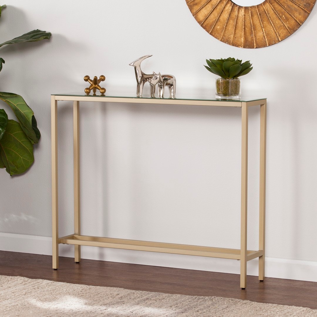 Safavieh CM9297 Darrin Mini Console Table - Gold