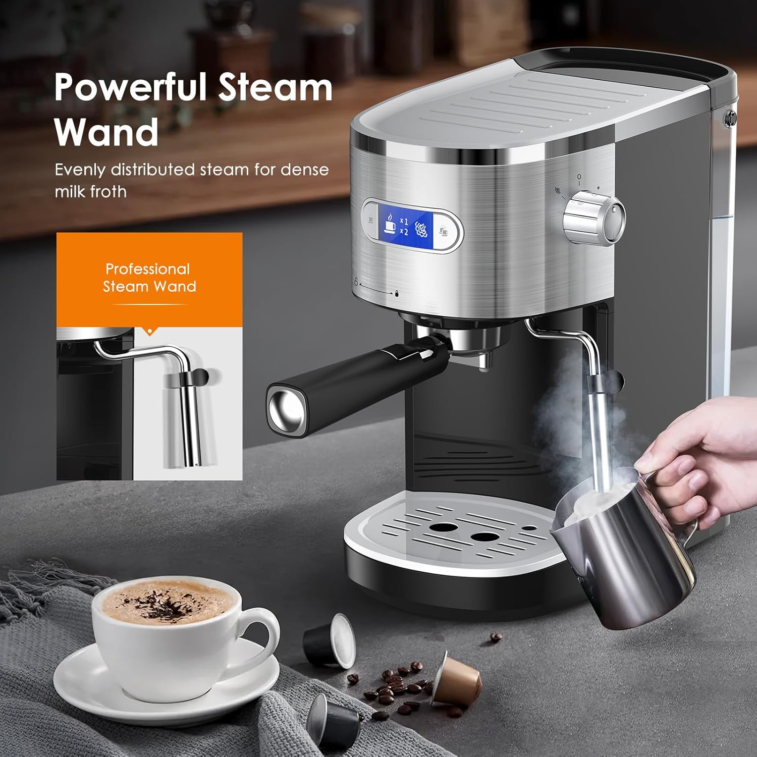 COWSAR LSCM8054H-BLACK Coffee-Makers - View #5