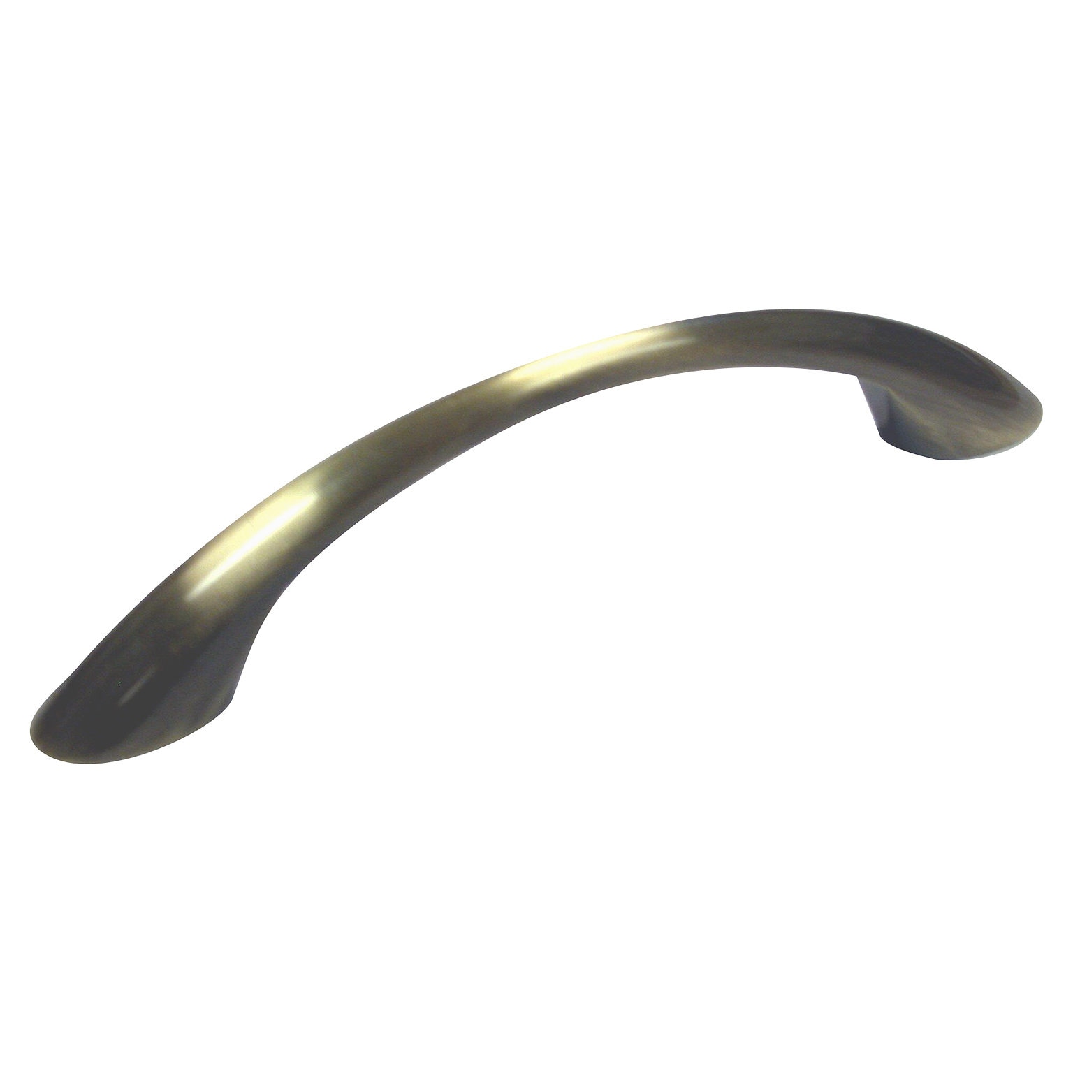Richelieu BP65017BB Charleston 3-3/4-in , 96mm Center to Center Burnished Brass Arch Handle