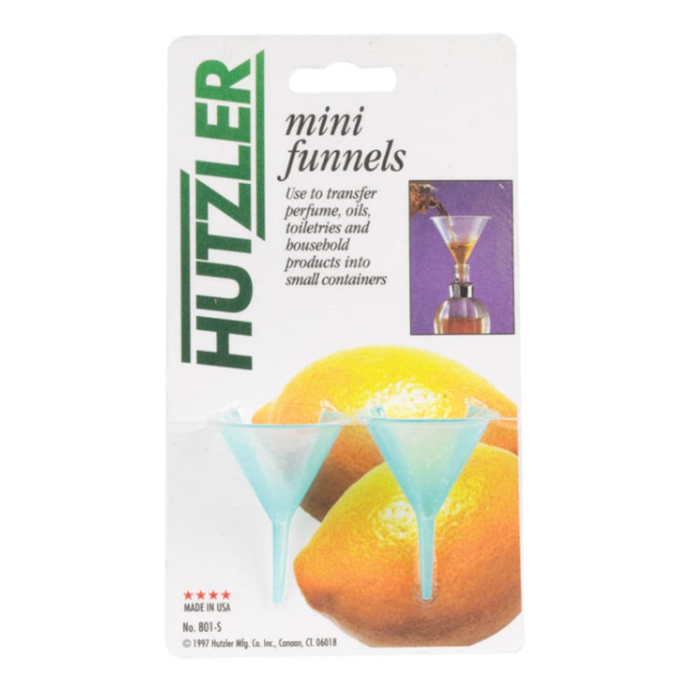 HIC Kitchen  Clear Mini Funnel Set 1.6 oz Pack of 2
