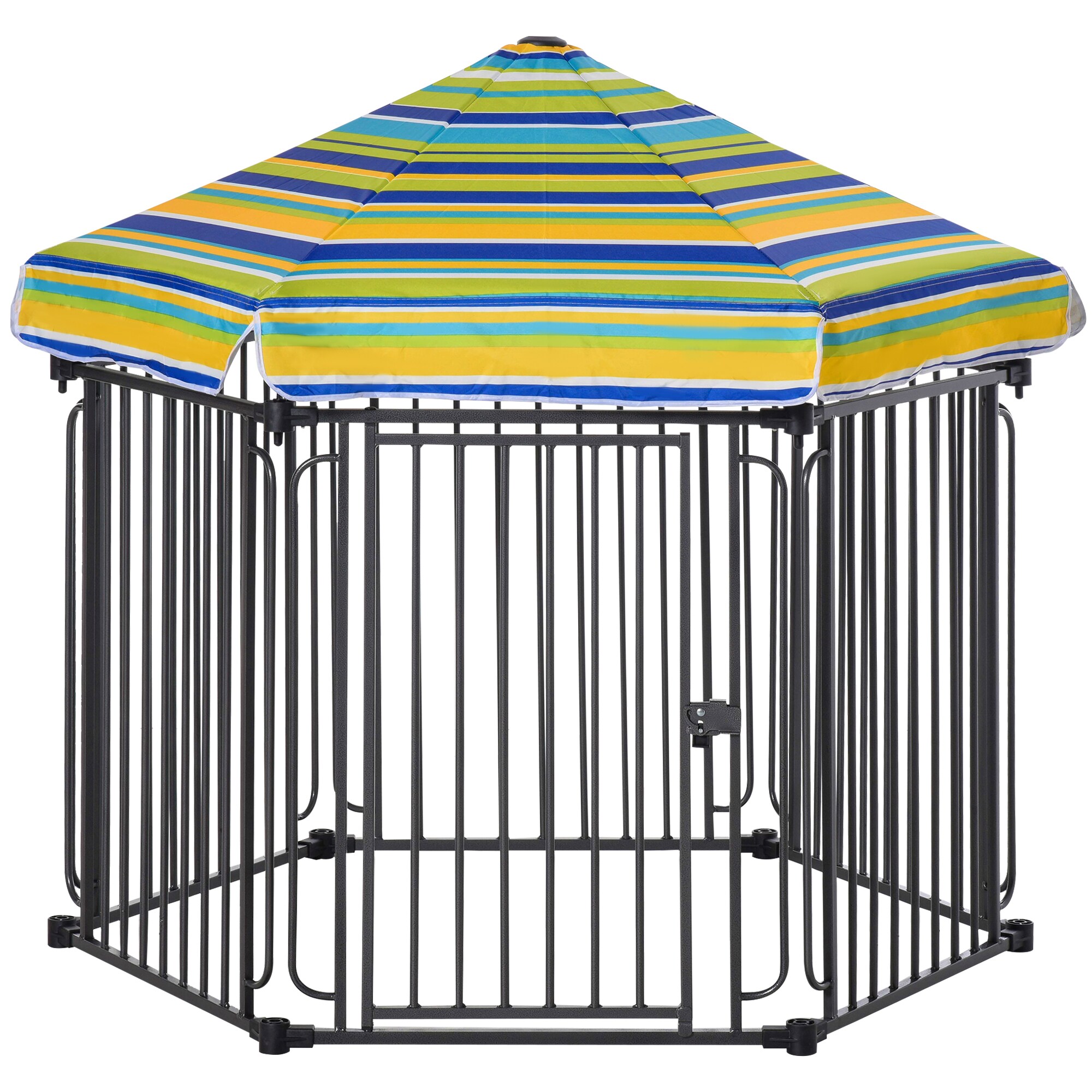 Maocao Hoom JL166298 30-in x 24-in Black Steel Indoor/Outdoor Playpen