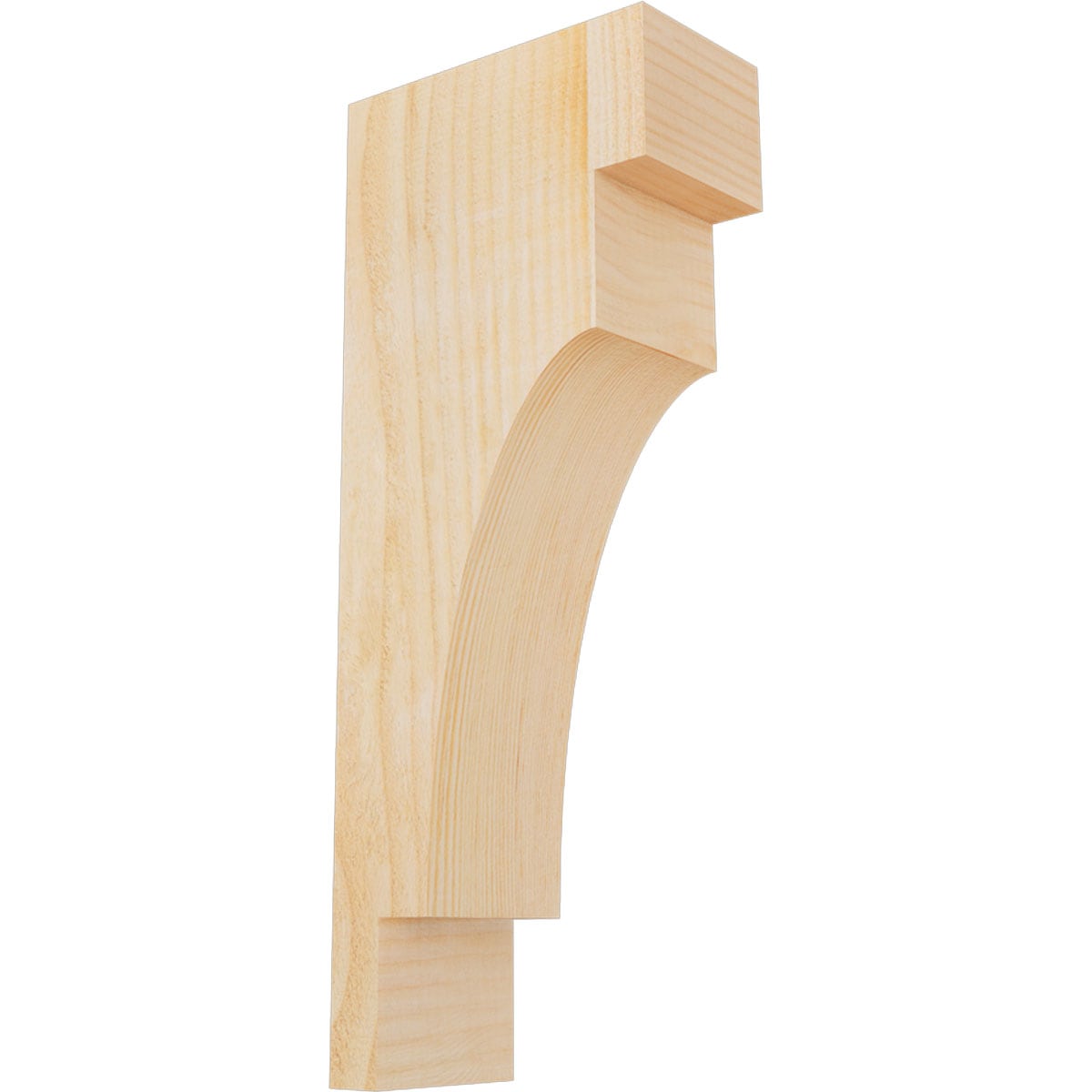 Ekena Millwork COR04X08X20MED00RDF 4-in x 8-in x 20-in Mediterranean Unfinished Douglas fir Wood Paintable/Stainable Corbel