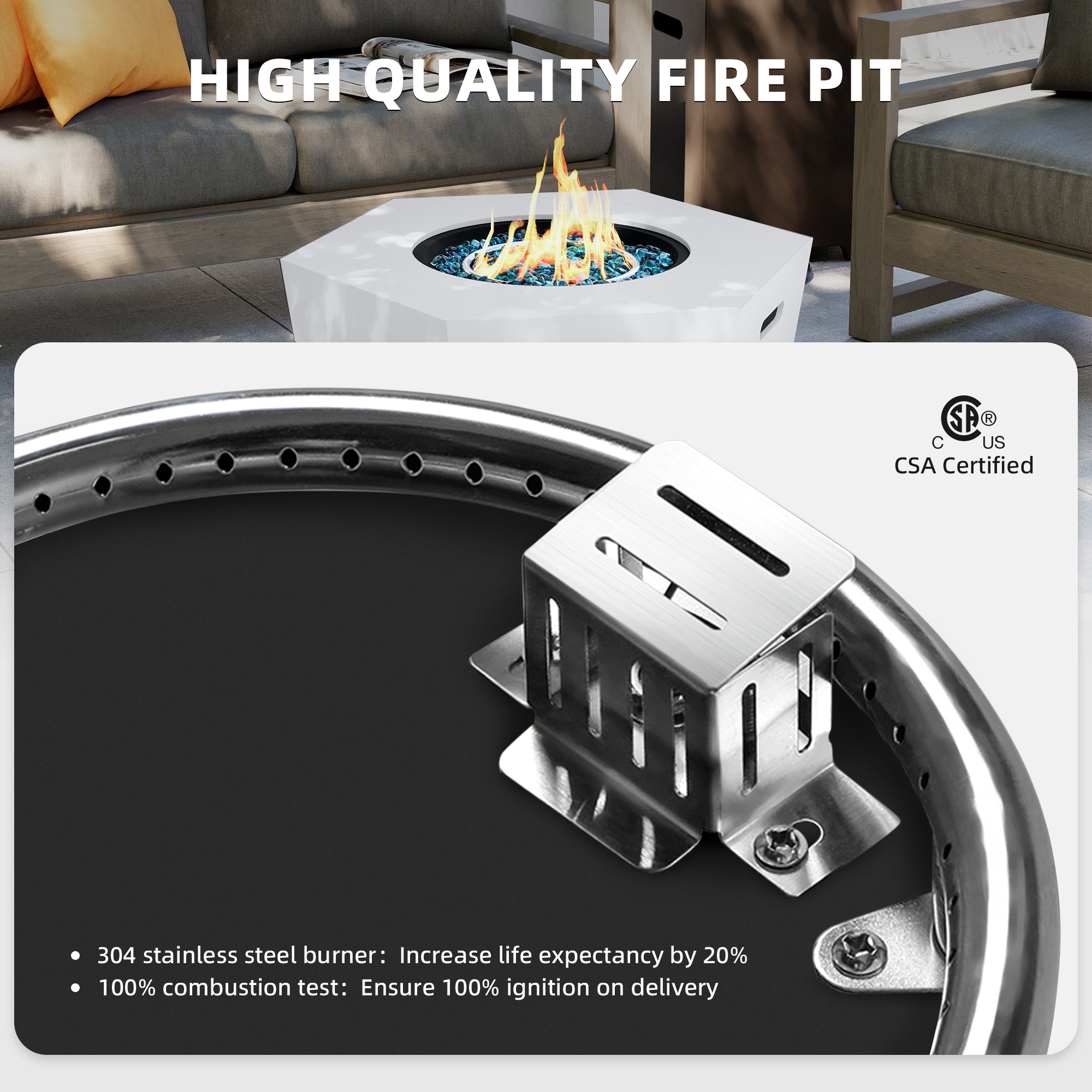 UPHA 28MGO-6BX-KCBF Outdoor-Gas-Firepits - View #4