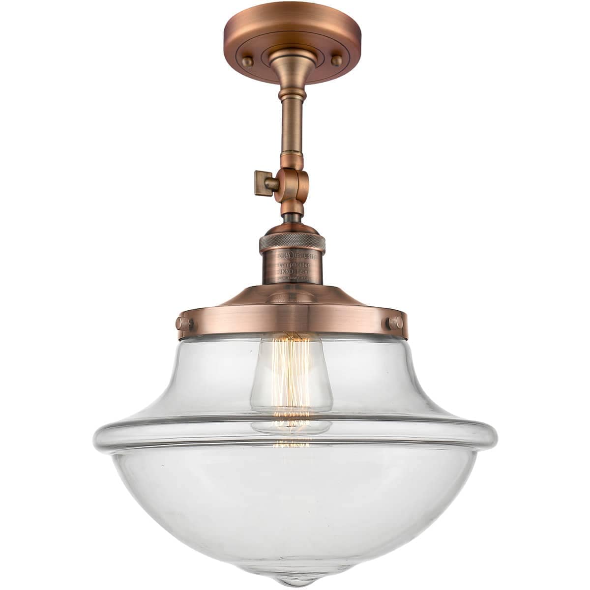 Innovations Lighting 1742748 201F-AC-G542-LED Franklin Restoration Large Oxford