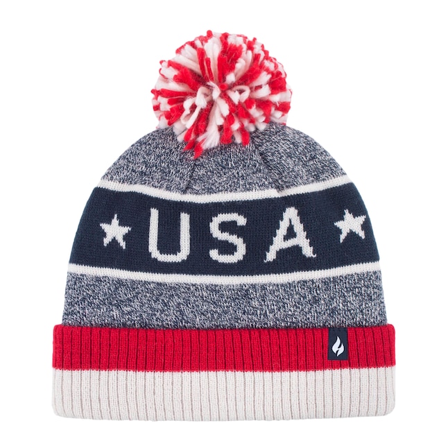 Heat Holders Men's Usa Navy Synthetic Knit Hat in the Hats department ...