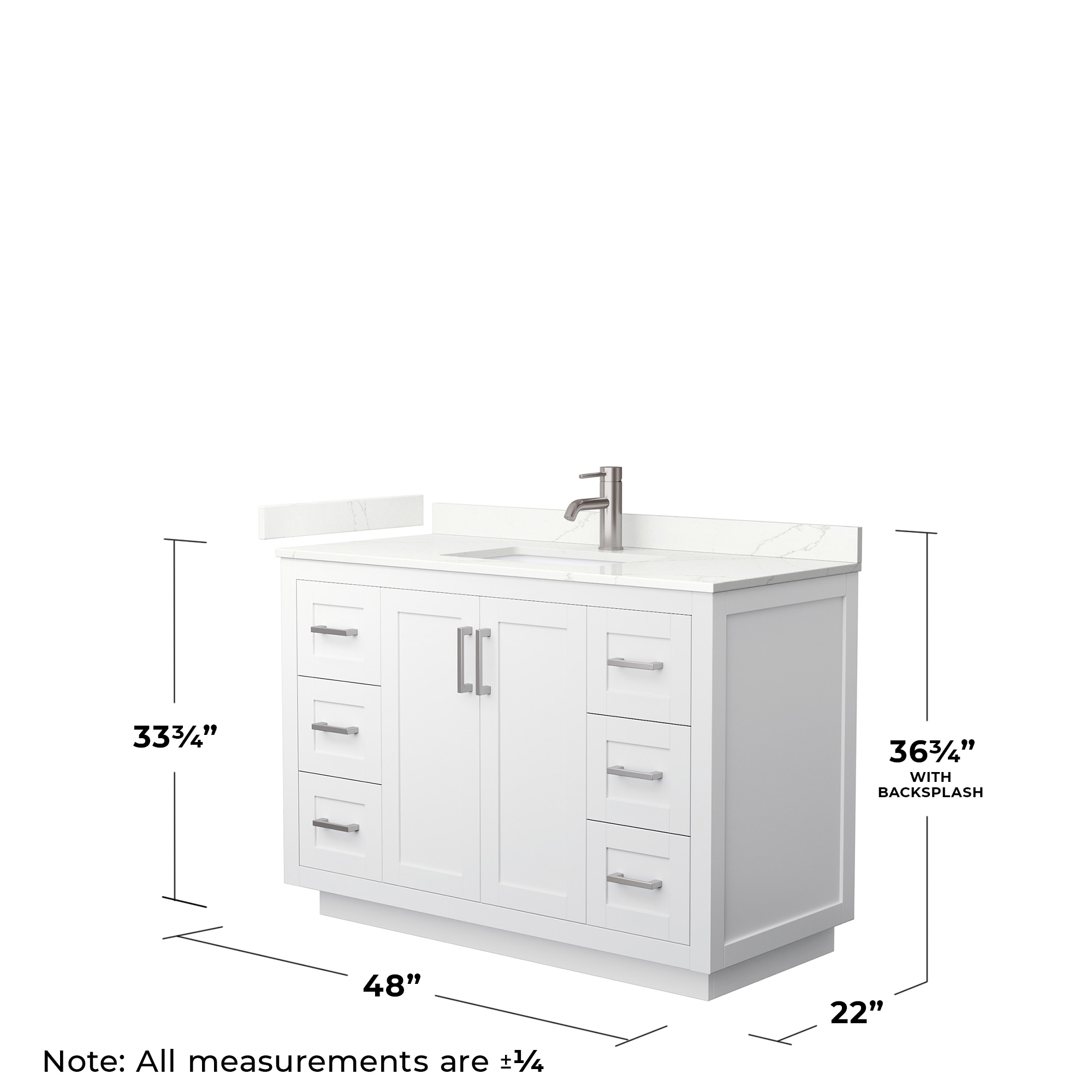 Wyndham Collection WCF292948SWHGTUNSMXX Bath-Vanity-Combo - View #5