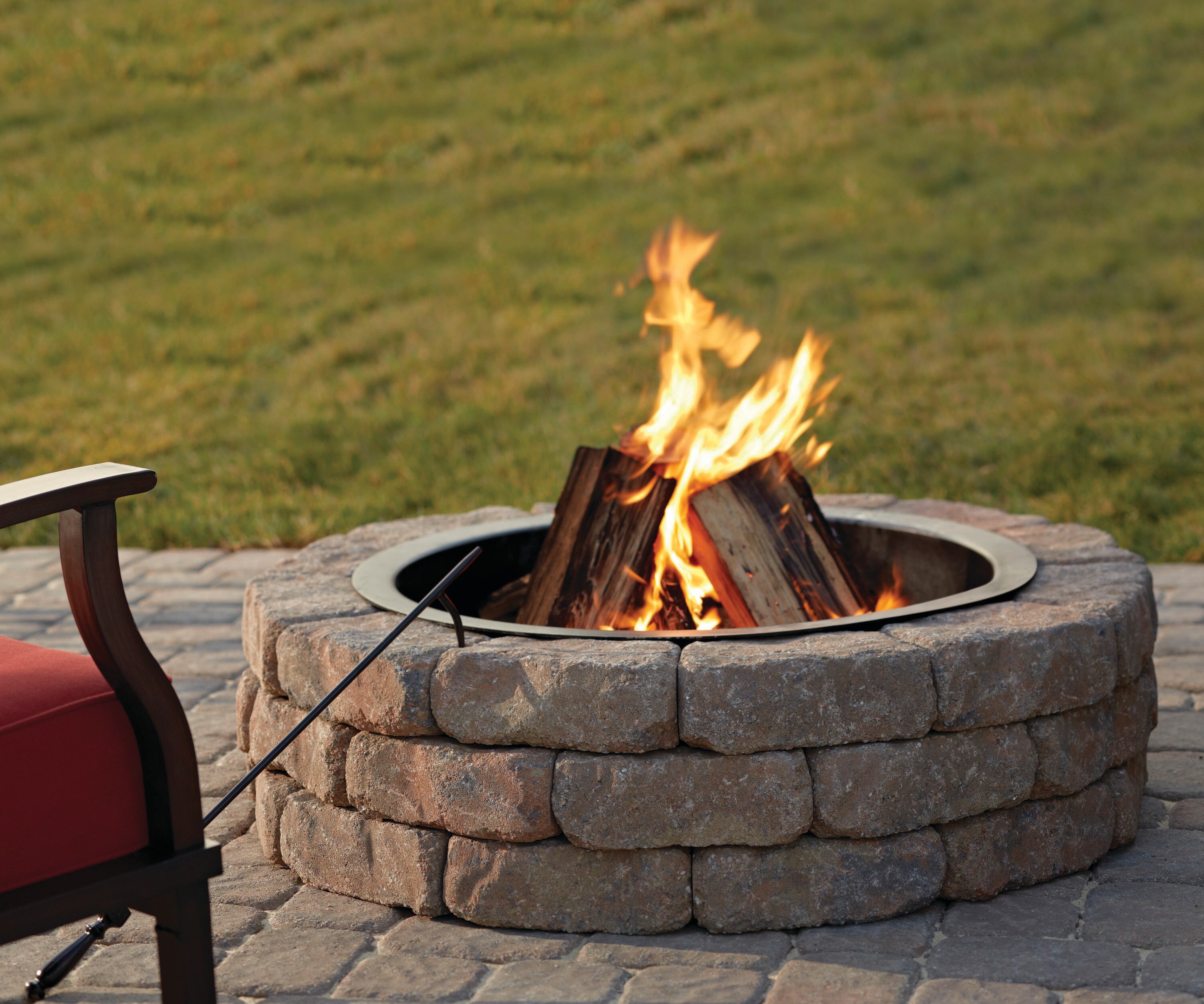 Bond Steel Black Fire Ring in the Fire Pit Project Parts department at ...