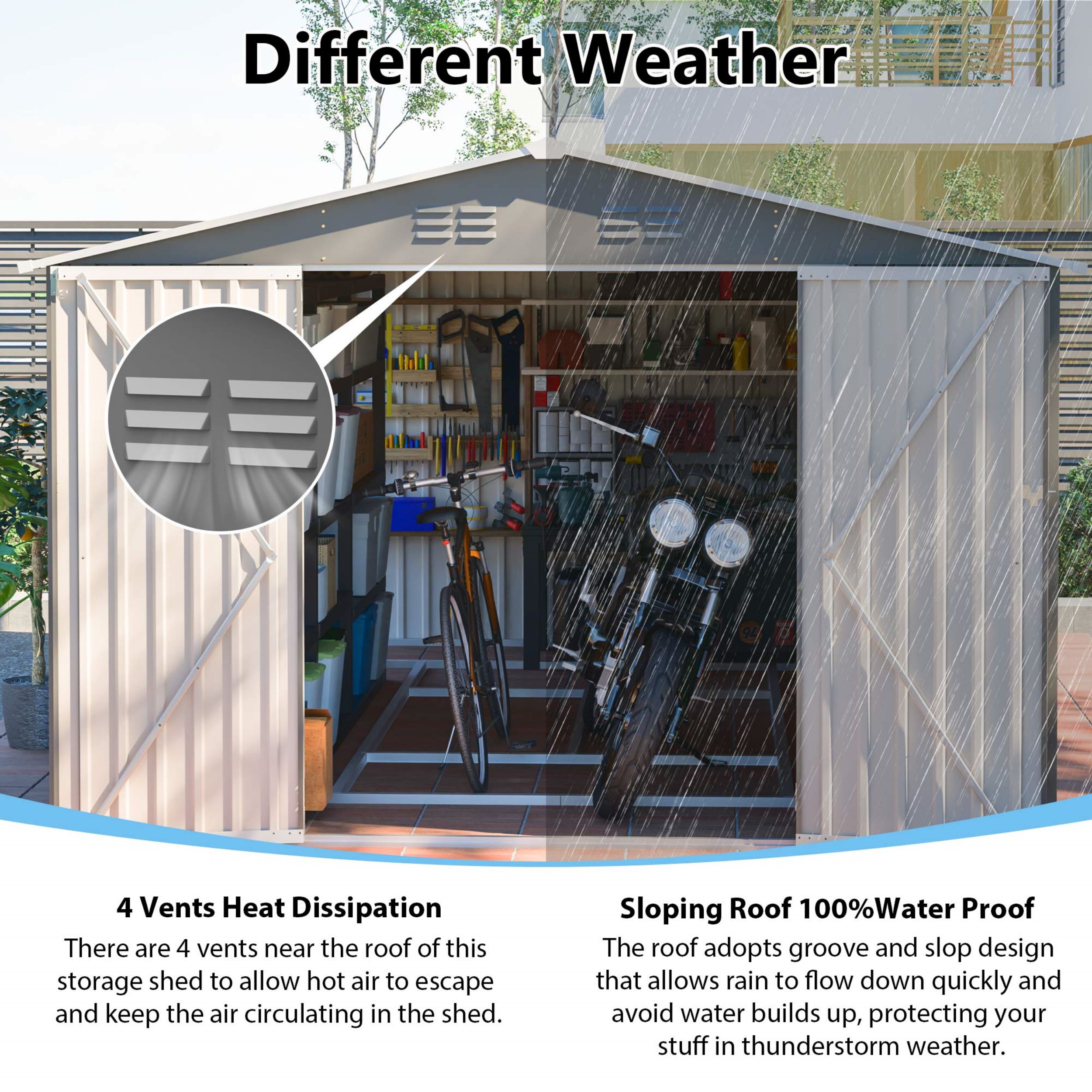 Poinic QURDS-0066S22 Metal-Storage-Buildings-Sheds - View #5