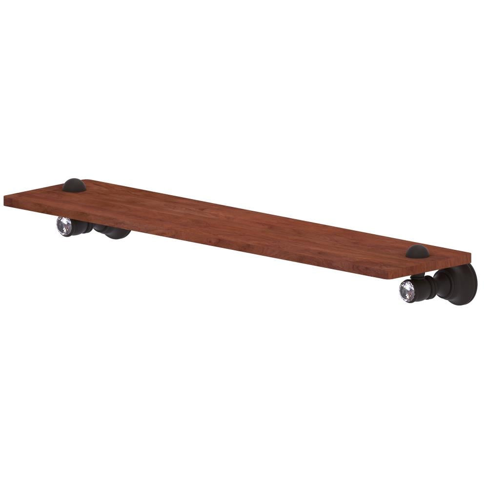 Allied Brass CC-1-22-IRW-ORB Carolina Crystal Oil Rubbed Bronze Wall mount Bathroom Shelf ( 22-in x 2.4-in x 5-in )