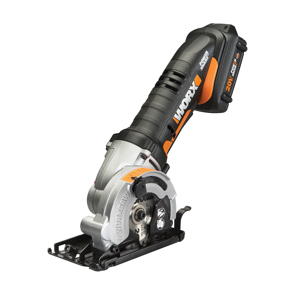 WORX WORXsaw 20-volt Max 3-3/8-in Cordless Circular Saw (1-Battery & Charger Included) in Circular Saws department Lowes.com