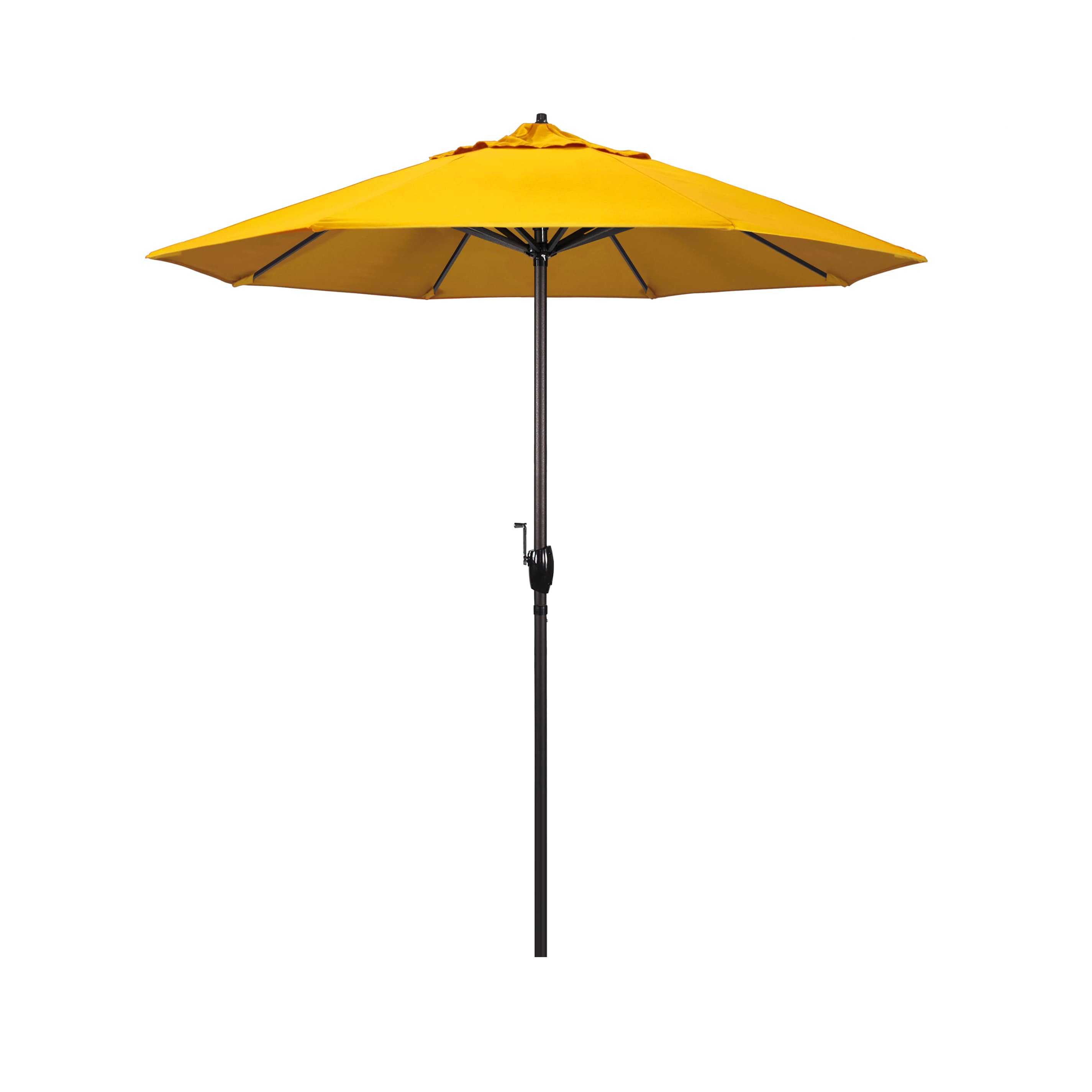 California Umbrella ATA758117-5457 7.5-ft Aluminum Yellow Market Patio Umbrella