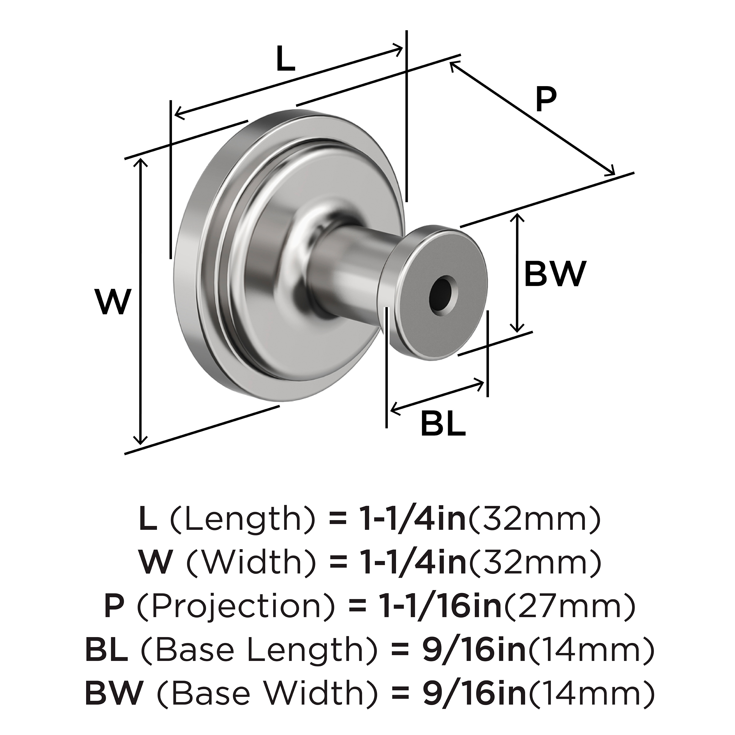 Amerock BP3746026 Cabinet-Knobs - View #4
