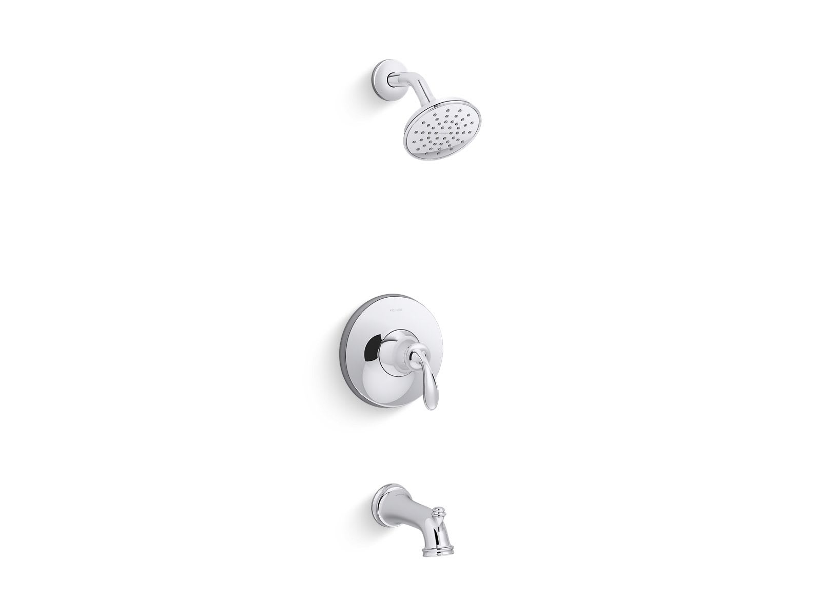 KOHLER Bellera 1-Handle Valve Handle Trim in Polished Chrome (Valve Not Included)