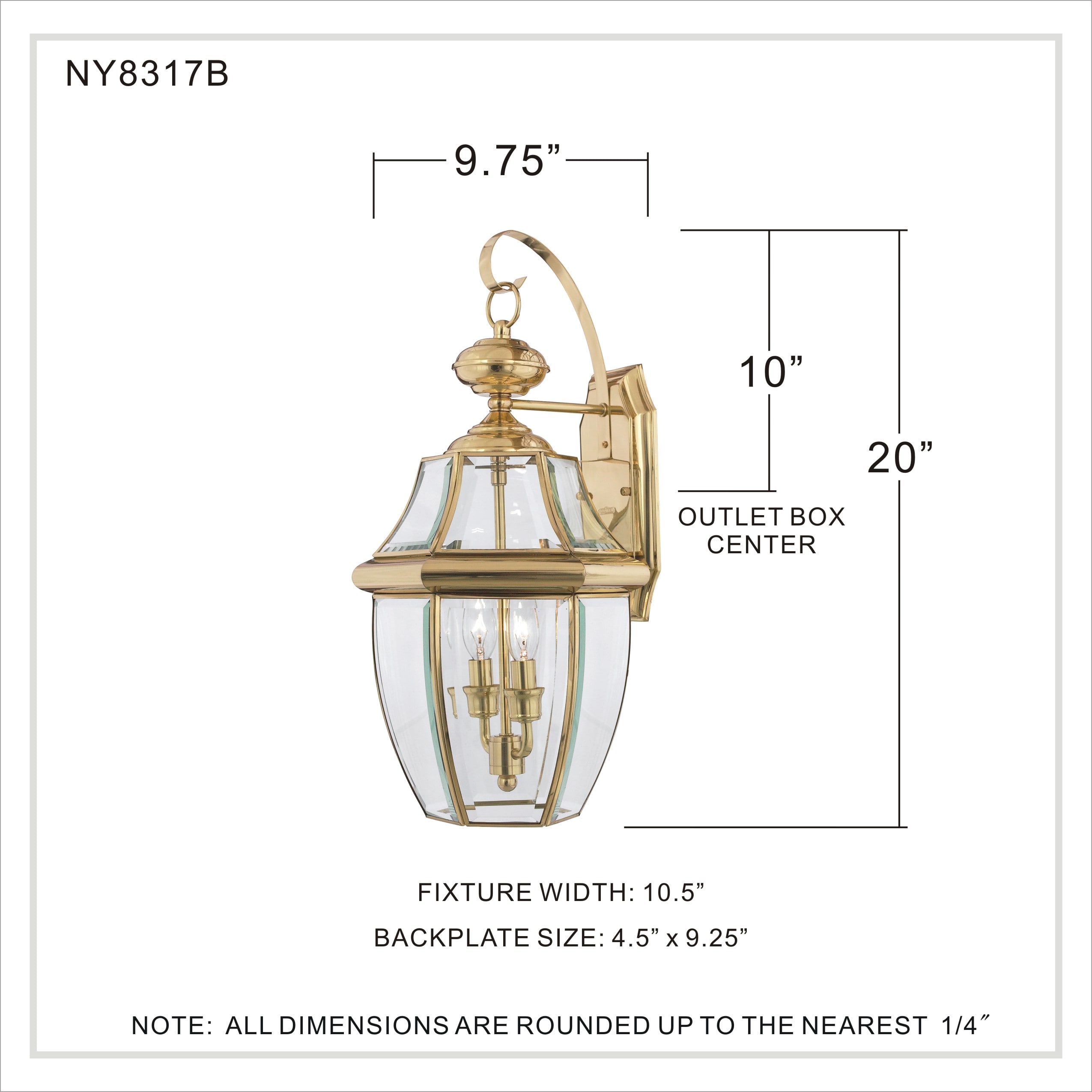 Quoizel NY8317B Outdoor-Wall-Lighting - View #4