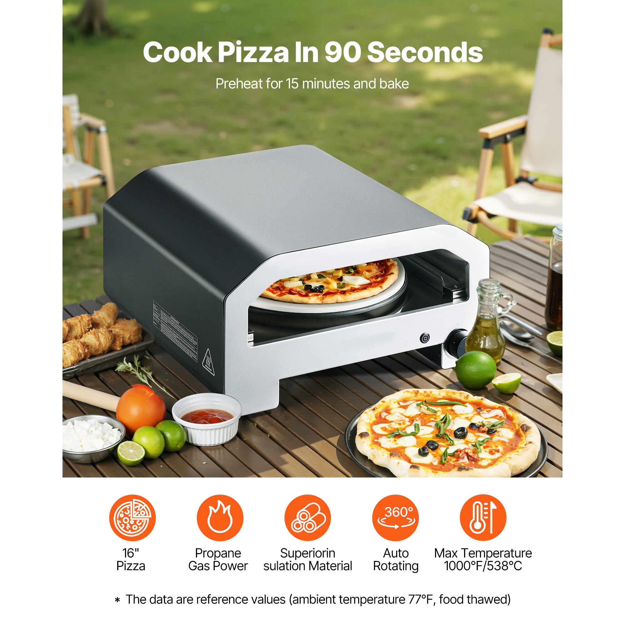 VEVOR BXSPSLYCMBRQHT66JV0 Outdoor-Pizza-Ovens - View #3