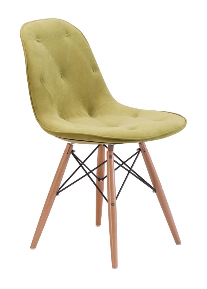 Zuo Modern 104156 Probability Contemporary/Modern Polyester/Polyester Blend Upholstered Dining Side Chair (Wood Frame)