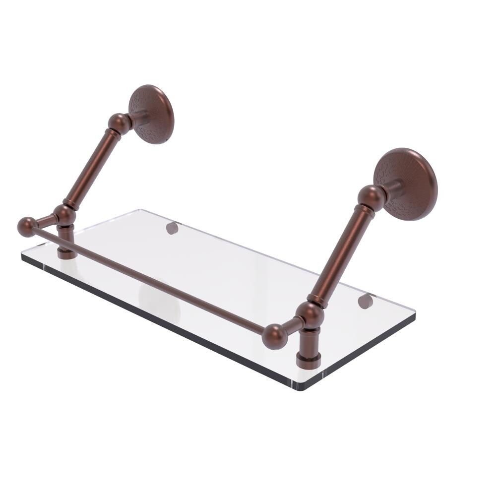 Allied Brass PMC-1-18-GAL-CA Prestige Monte Carlo Antique Copper Wall mount Bathroom Shelf ( 18-in x 8-in x 8-in )