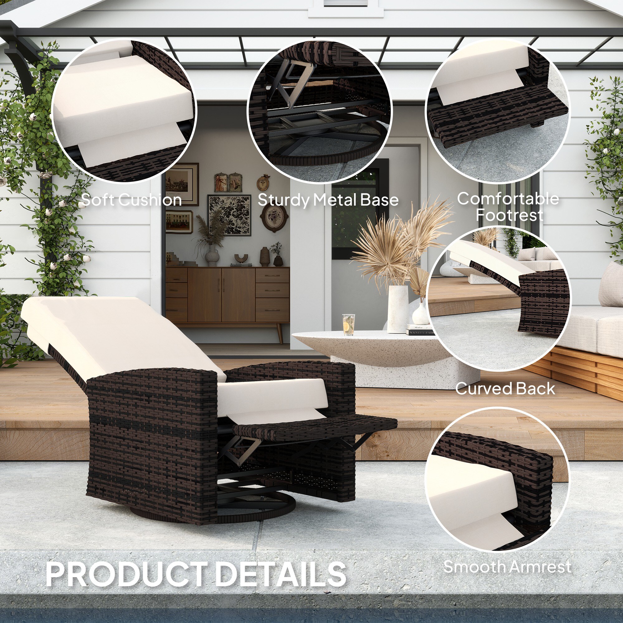 Outsunny 867-026V00KK Patio-Chairs - View #6