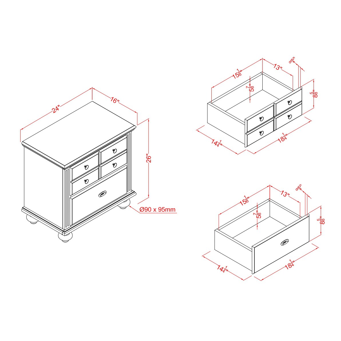 Furniture of America IDF-7083N nightstands - View #10