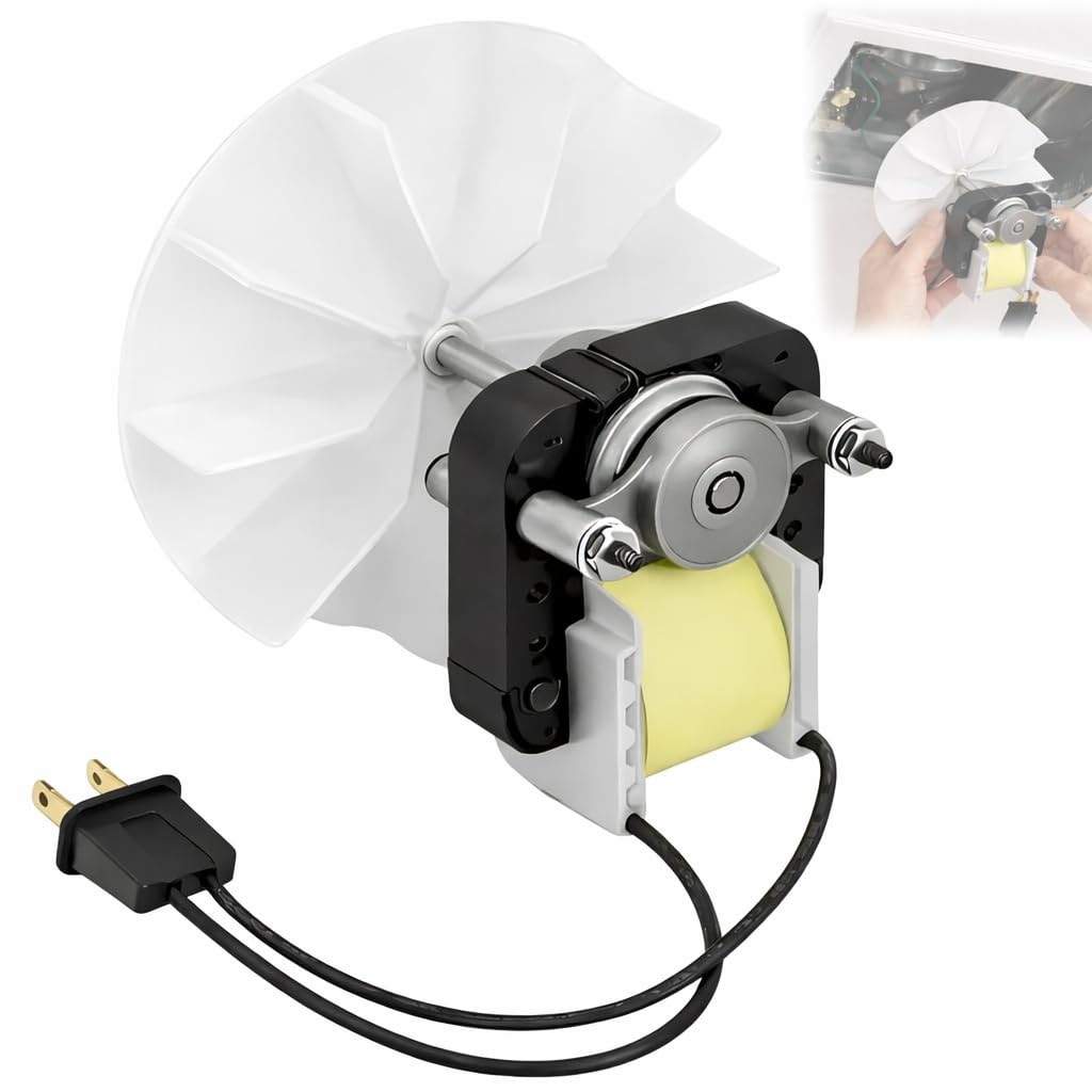 Anqtovp  Bathroom Vent Fan Motor Replacement Kit 50 CFM 120V Includes Blower Wheel Fits Nutone Uppco 65100 C65878 VFM100 E498-1 1 Kit