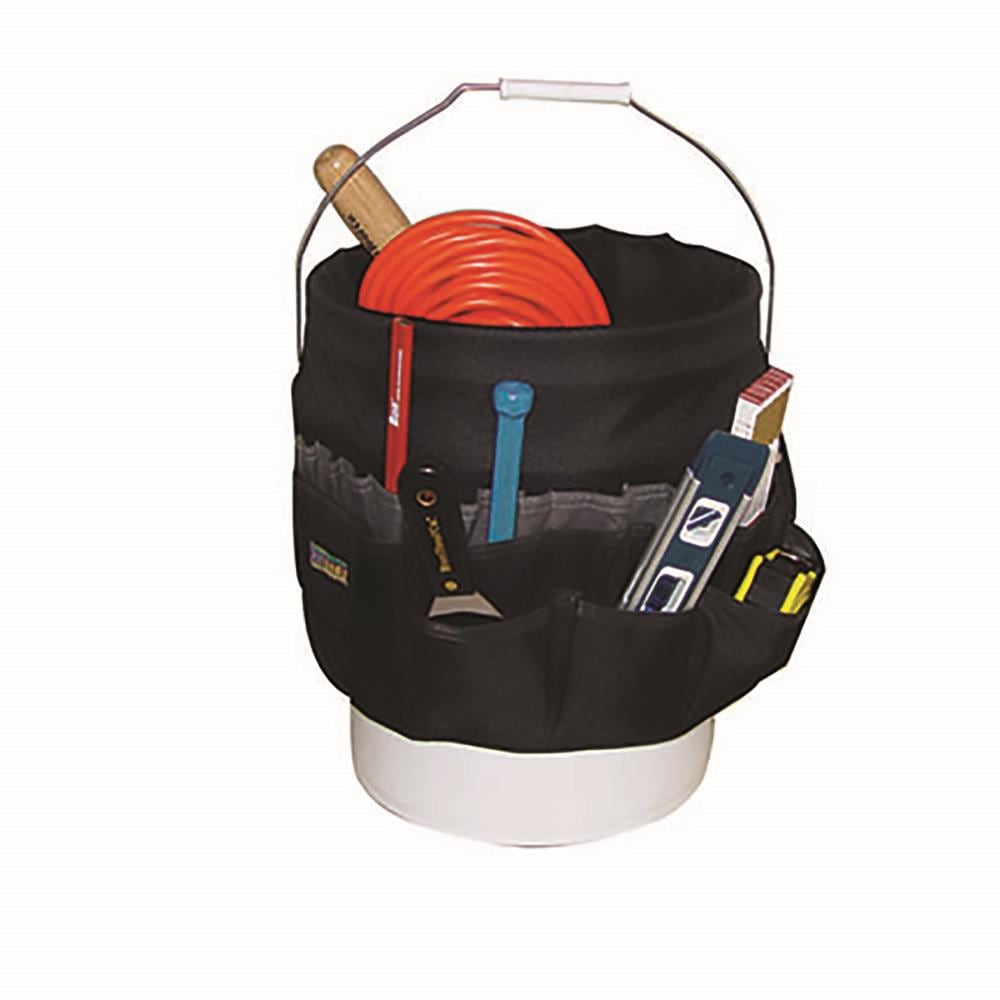 Bon Tool BonDura 12 in. Mega Bucket Tool Bag Black Canvas Open Tote in the Tool  Bags department at