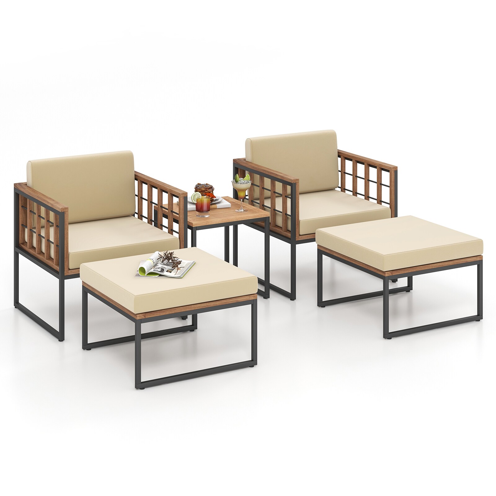 LIVIZA OUG71663BN-X Patio-Conversation-Sets - View #9