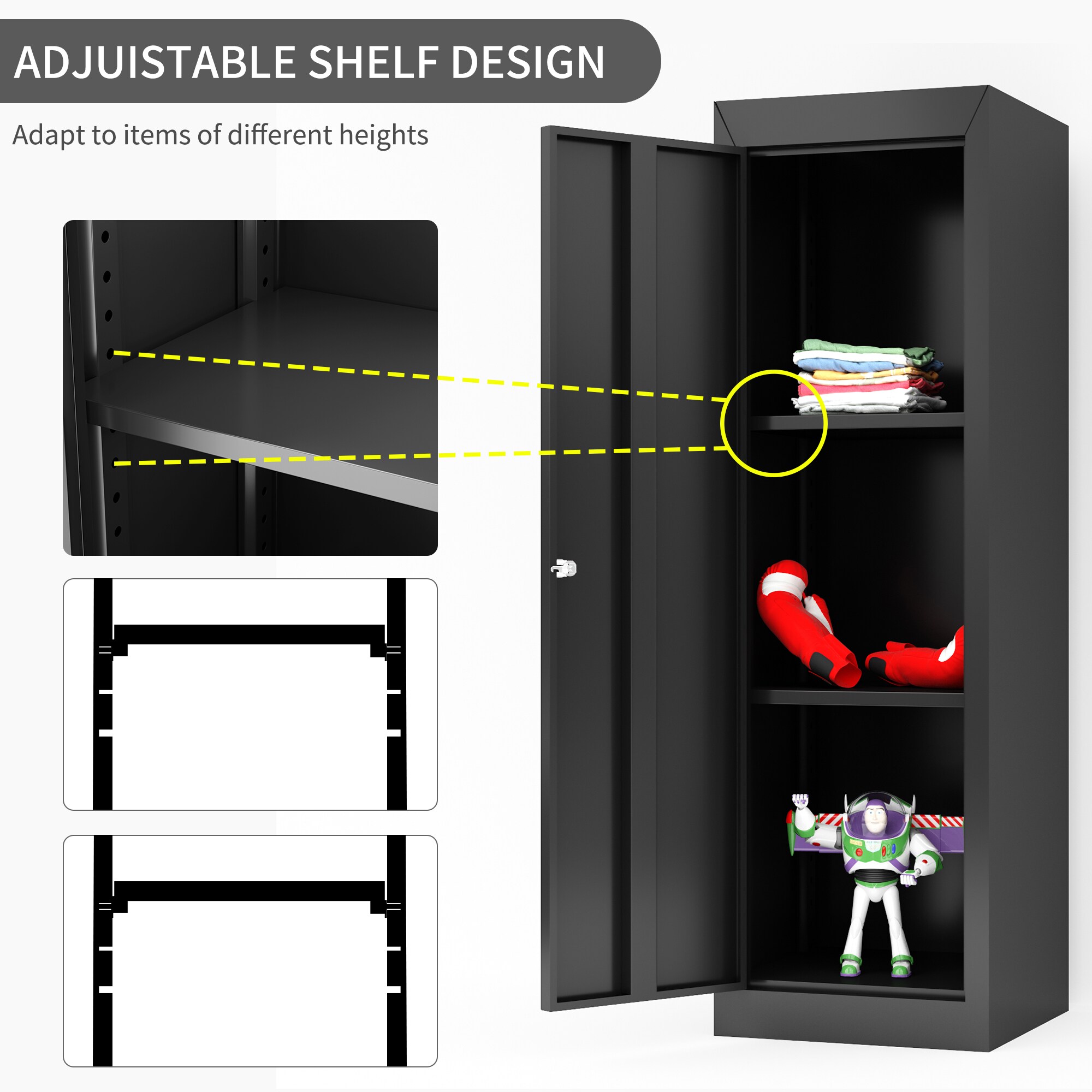 CASAINC Storage metal Black-Drawer File Cabinet at Lowes.com