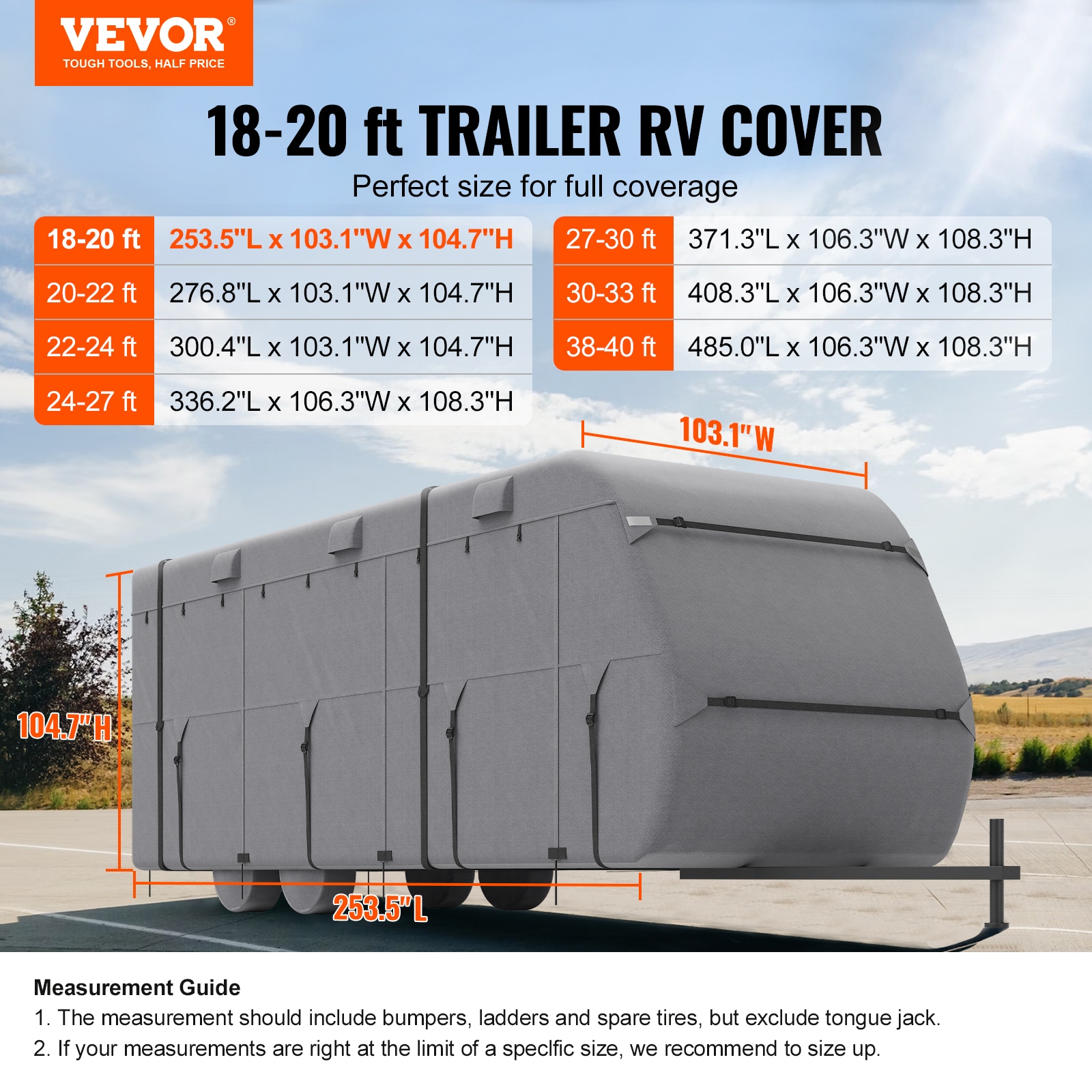 VEVOR CYC16-184L0ZCGGDNV0 Rec-Vehicle-Acc - View #3