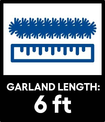 National Tree Company NL13-300L-6B-1 Artificial-Christmas-Garland - View #2