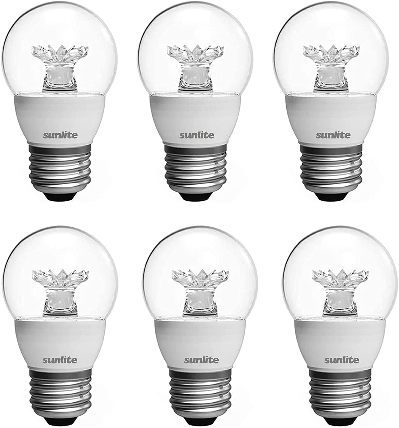 40-Watt EQ A15 Warm White Medium Base (e-26) Dimmable LED General Purpose Light Bulb (6-Pack) | - Sunlite LW06936