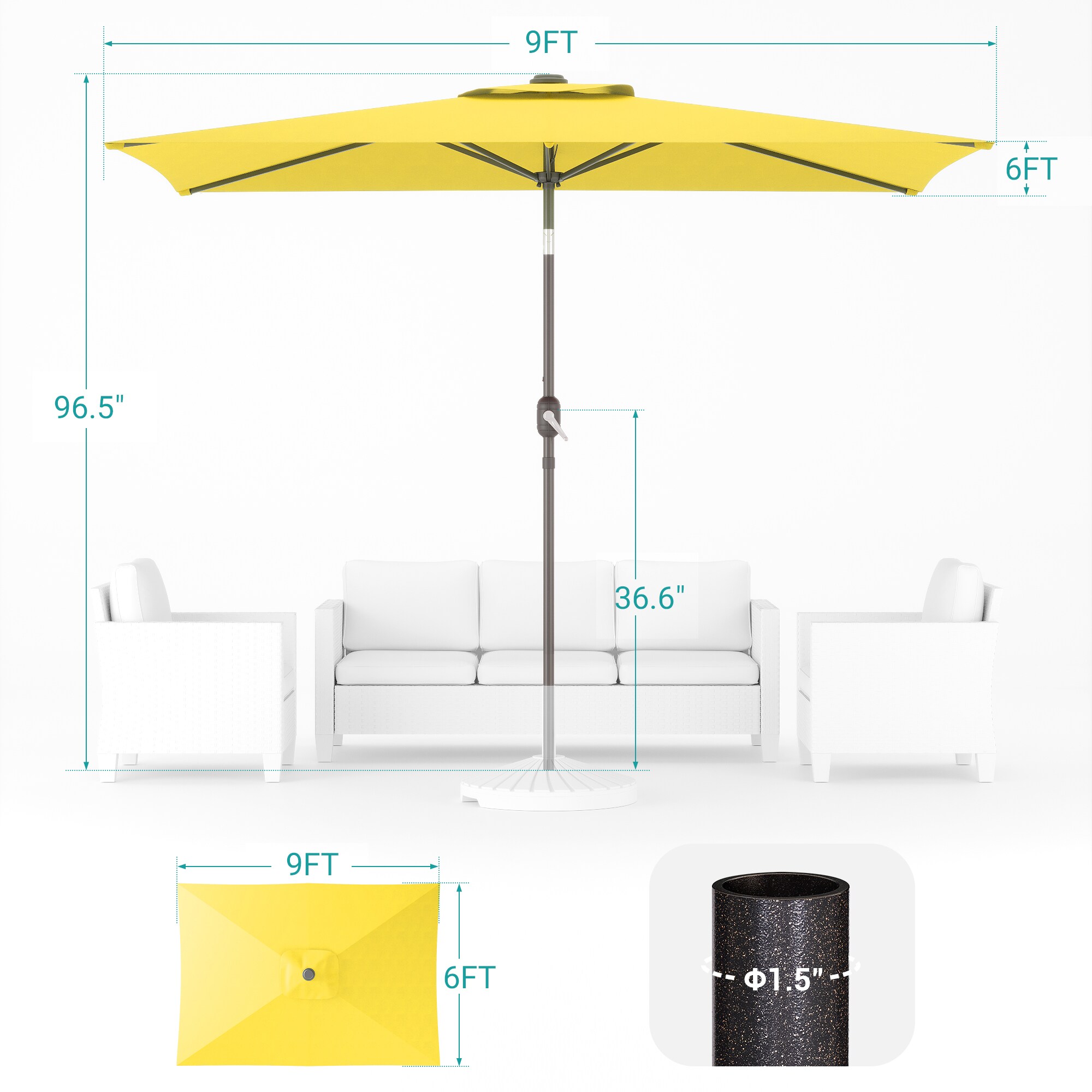 ACEGOSES LW-310-YW Umbrellas-2 - View #2