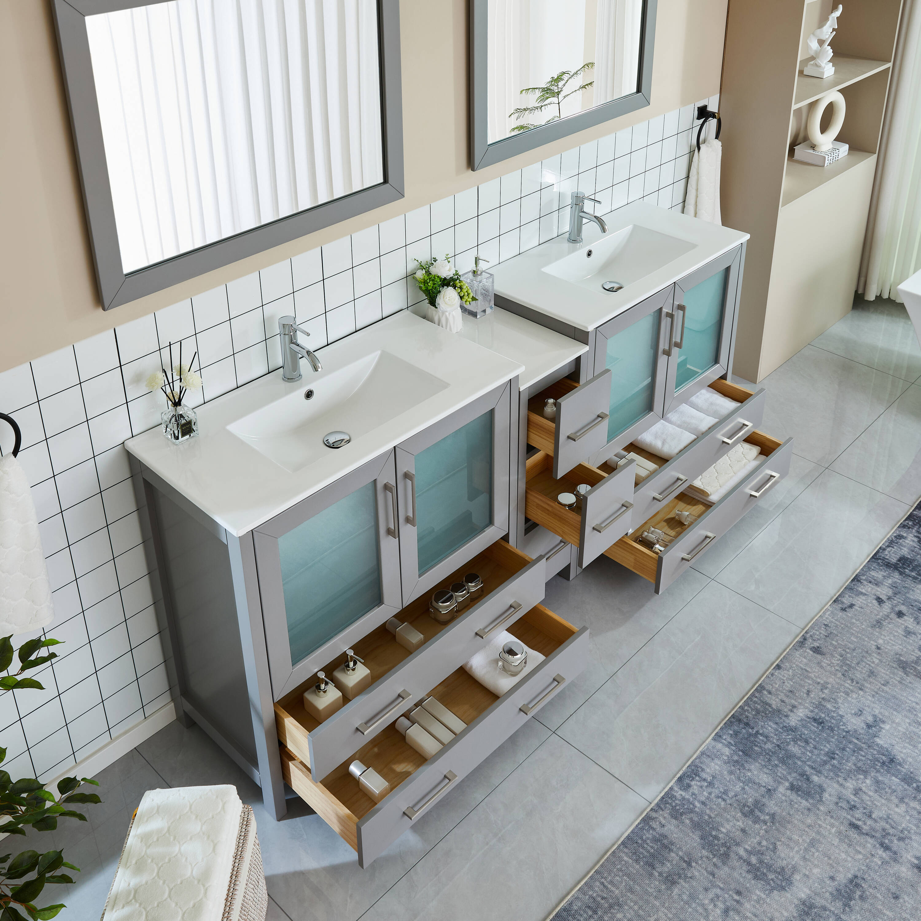 Vanity Art VA3036-84G Bath-Vanity-Combo - View #10