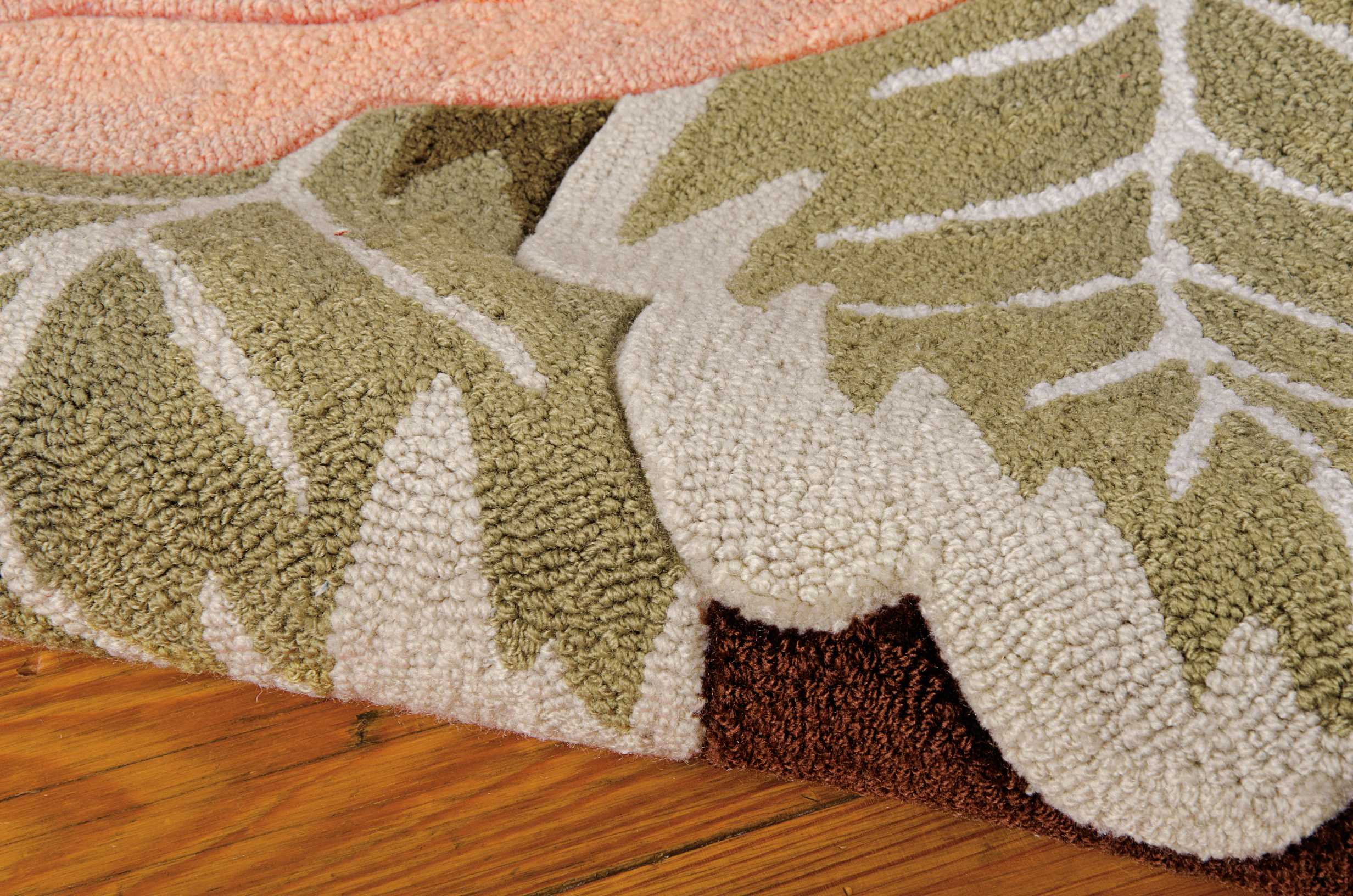 Braided Reversible Multicolor Synthetic 30" Rectangular Area Rug
