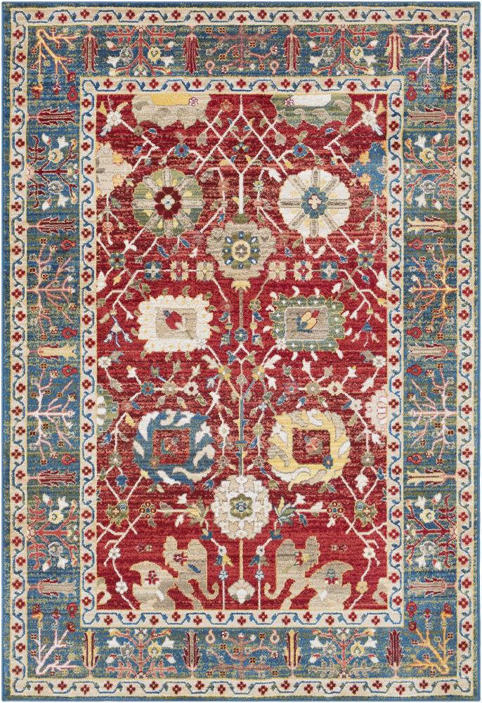 Surya CRT2307-710910 Crafty 8 X 10 (ft) Burgundy Medallion Oriental Area Rug