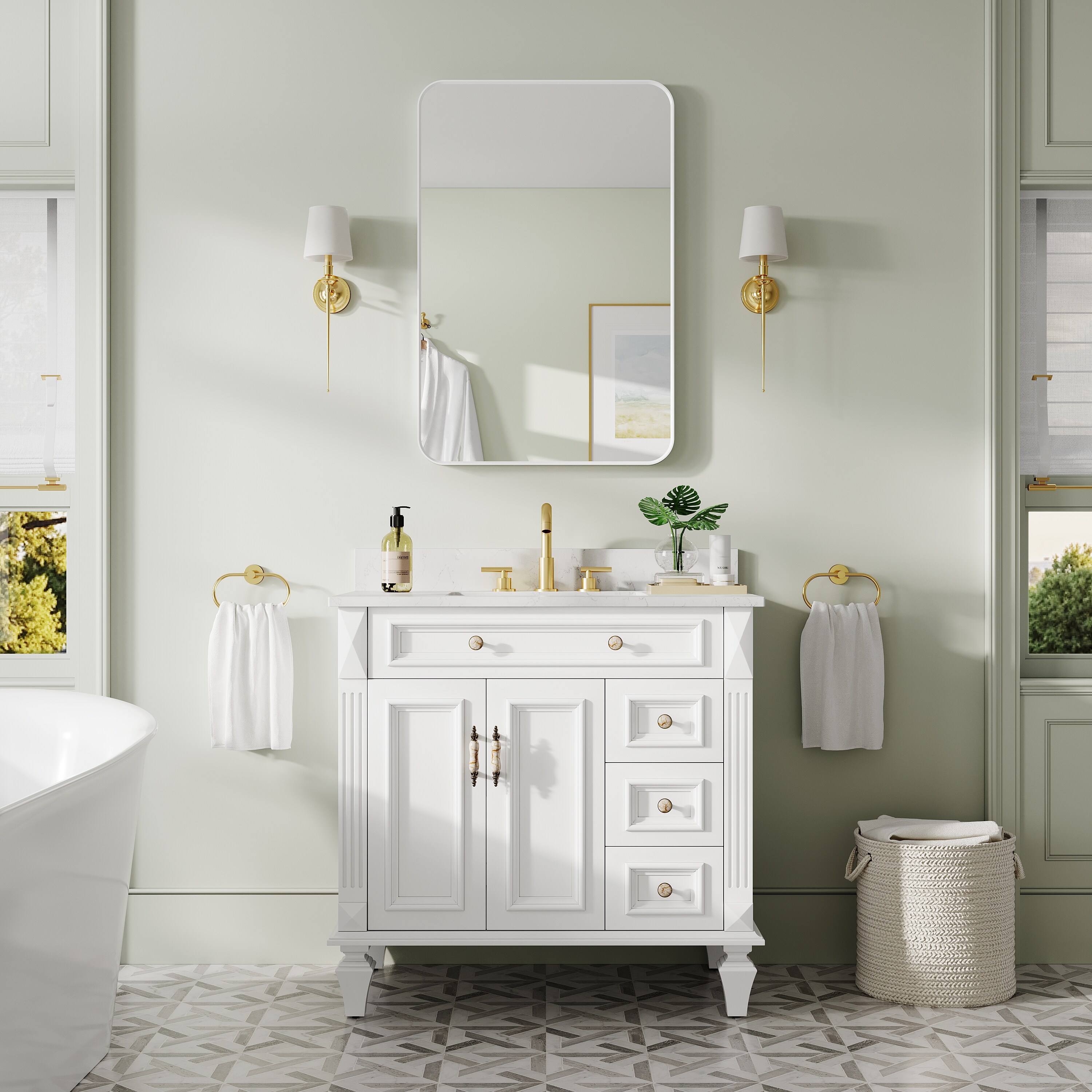Poinic YZCFM1-2436W Decor-Mirrors - View #2