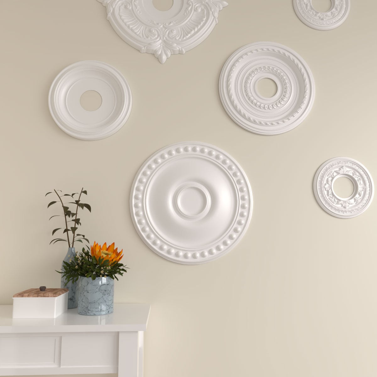 Ekena Millwork CM19FOCPS Ceiling-Medallions - View #6