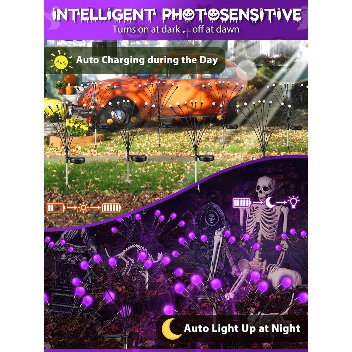 HEKCUIX LULIN-A69BCB Halloween-String-Lights - View #3