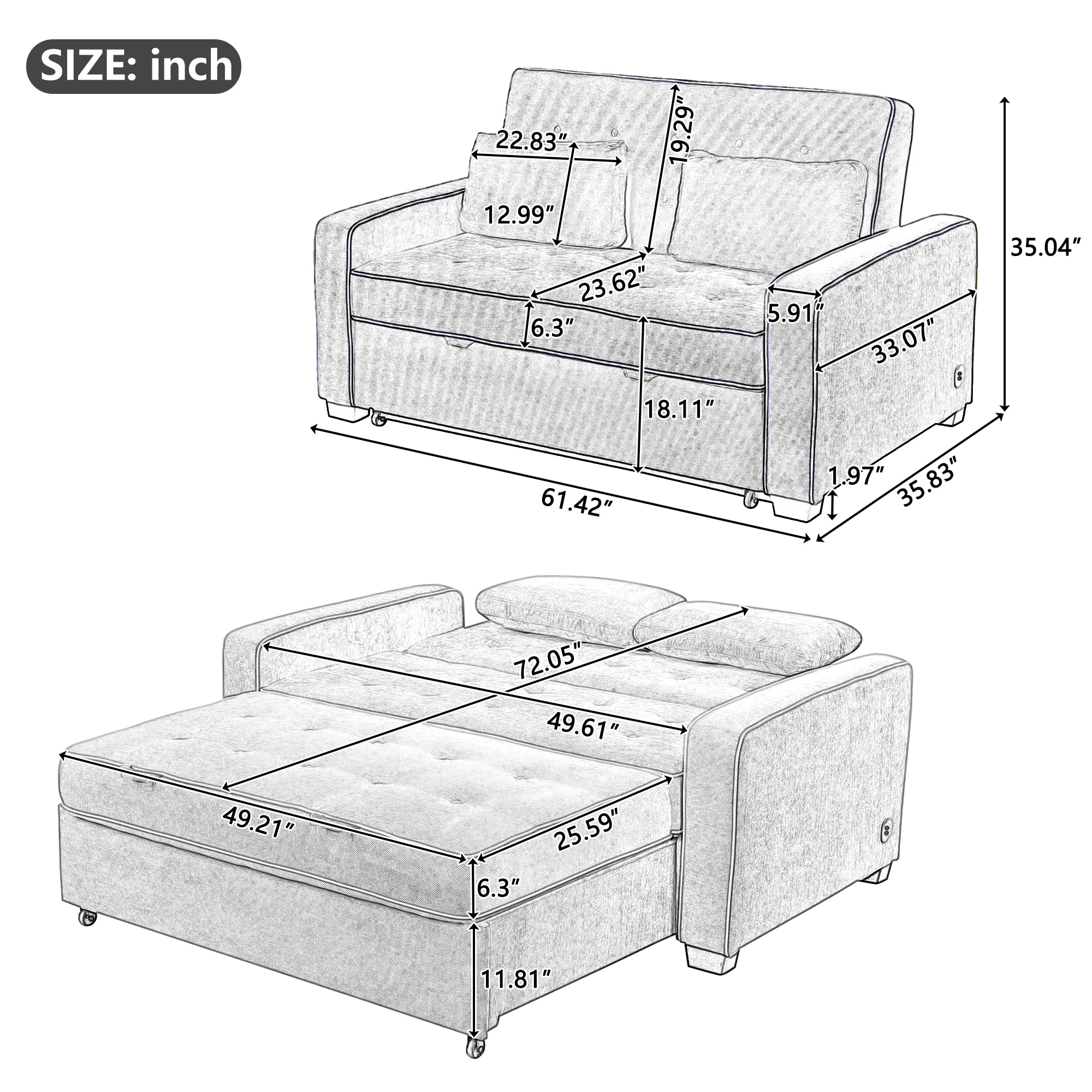 Bybafun YA3700168 Sofas-Loveseats - View #4