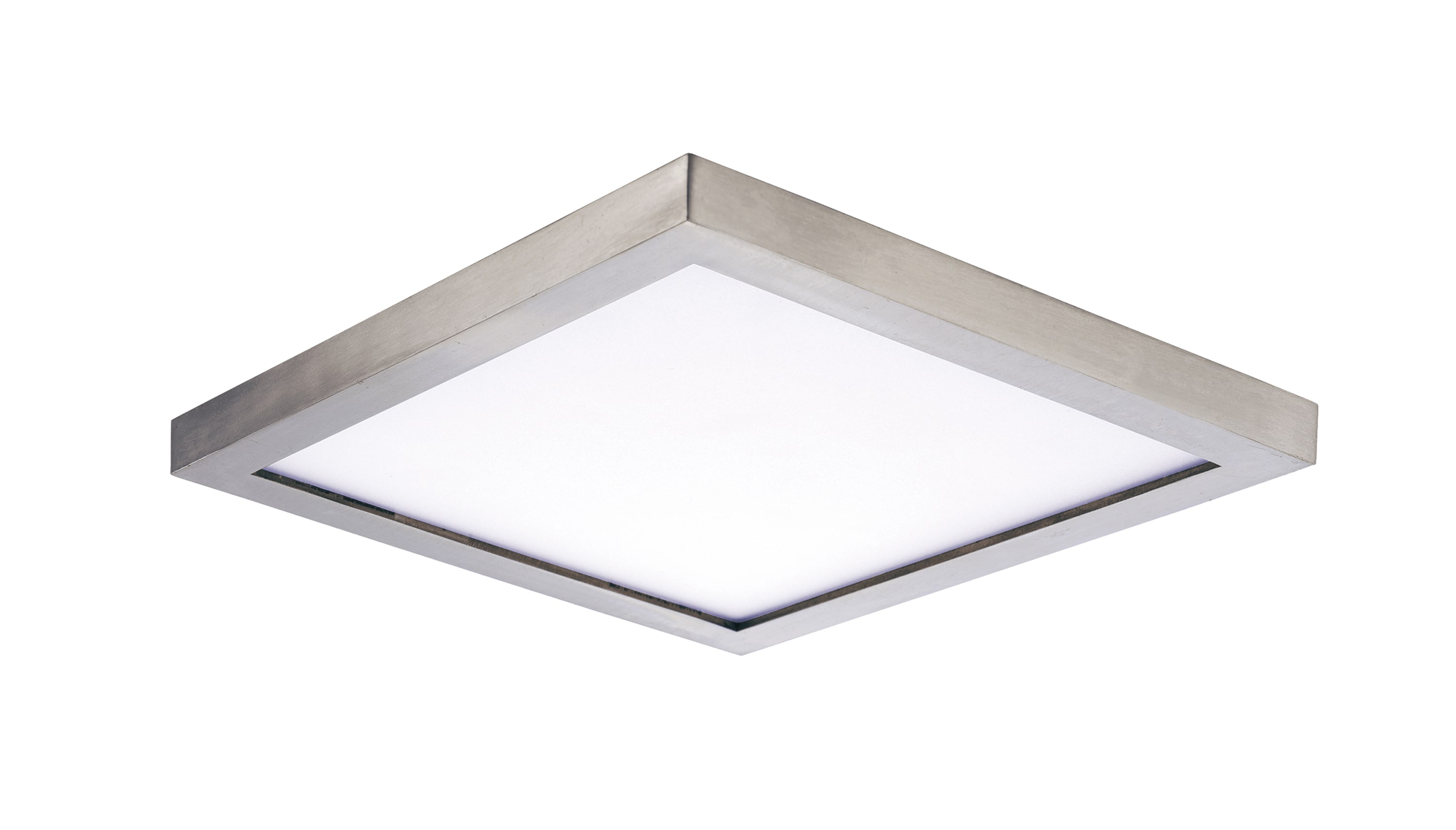 Maxim Lighting 57695WTSN Chip 1 -Light 5-in Satin Nickel Integrated LED Flush Mount Light ENERGY STAR Certified