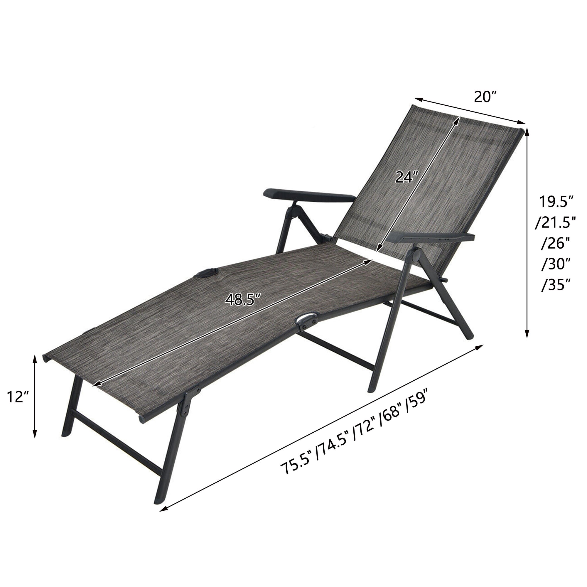 WELLFOR TDJ10547GR-2 Patio-Chairs - View #2