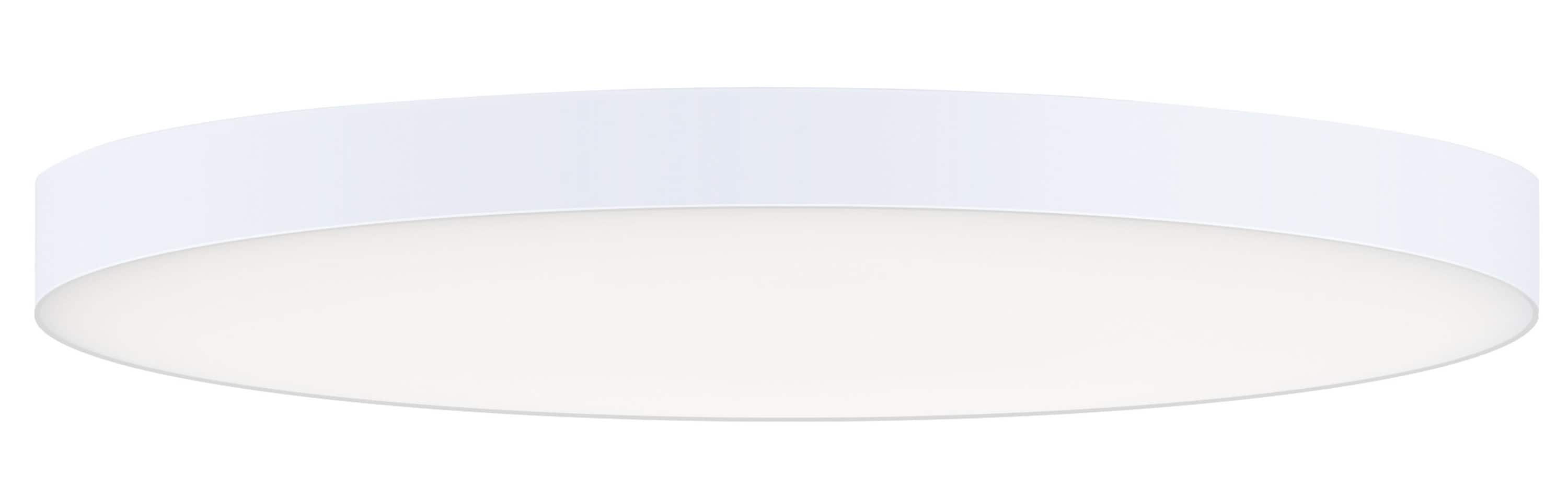 Sleek White Aluminum LED Flush Mount Ceiling Light, Energy Star Certified