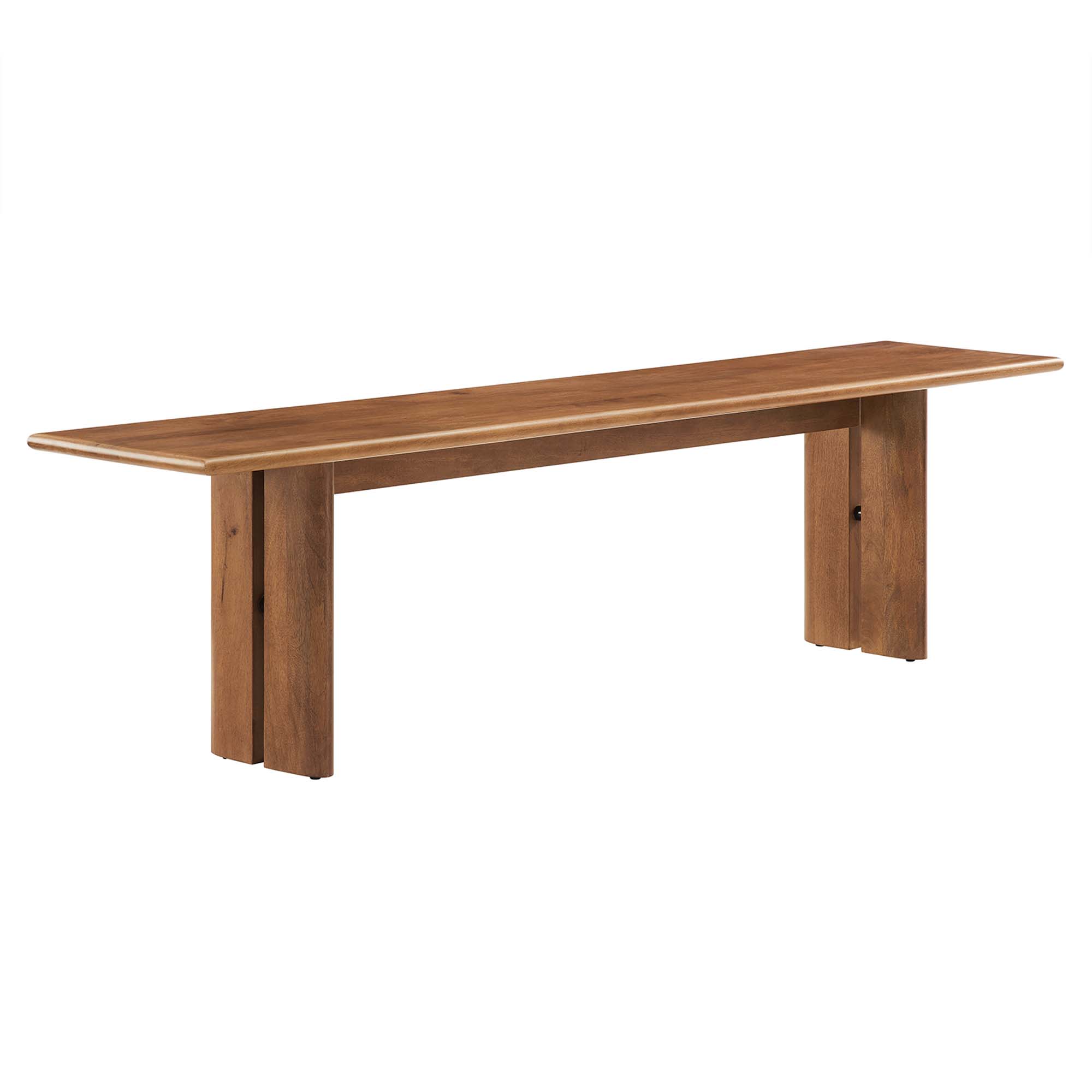  Amistad 72-in Wood Bench in Walnut