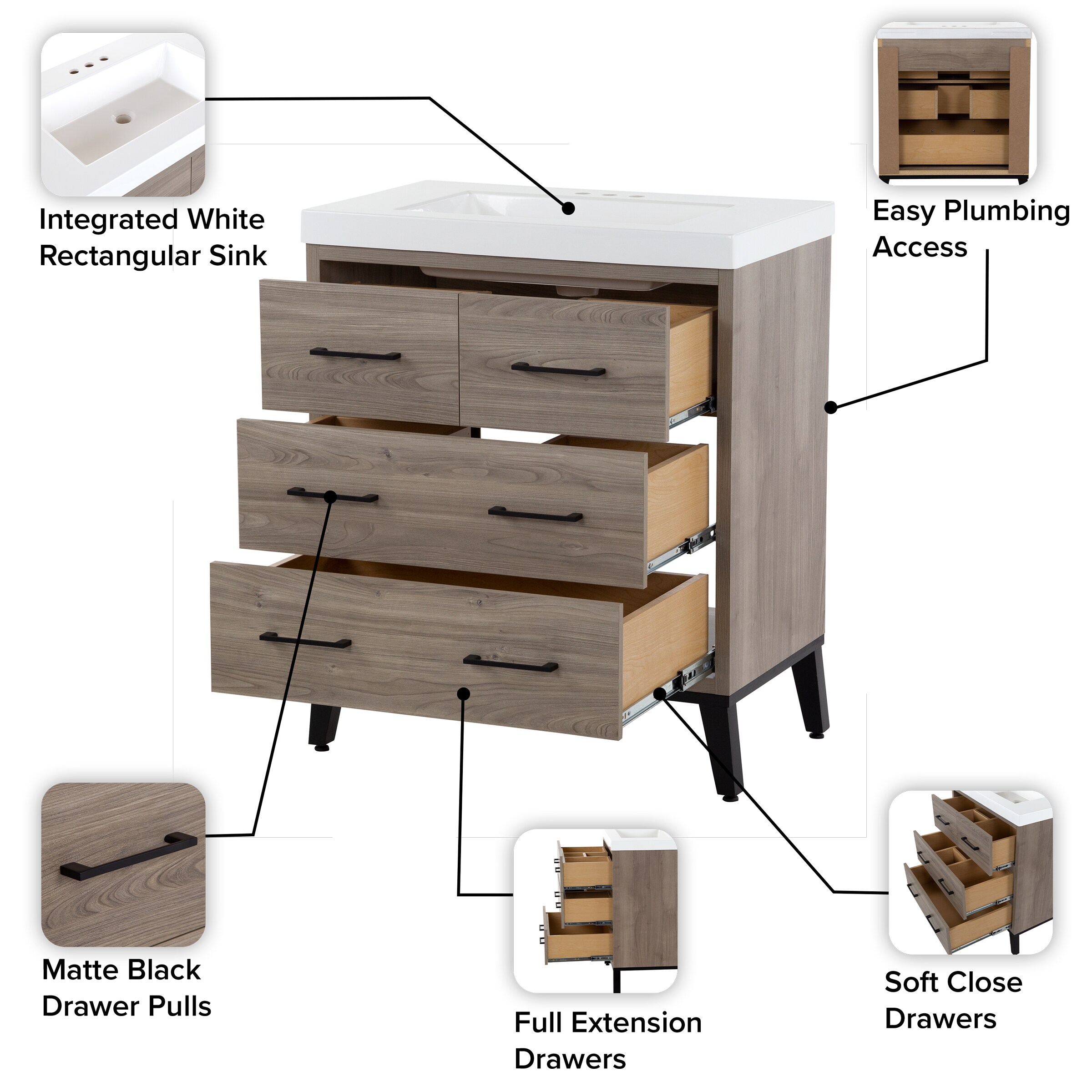 Piper 3-Drawer Storage Cabinet