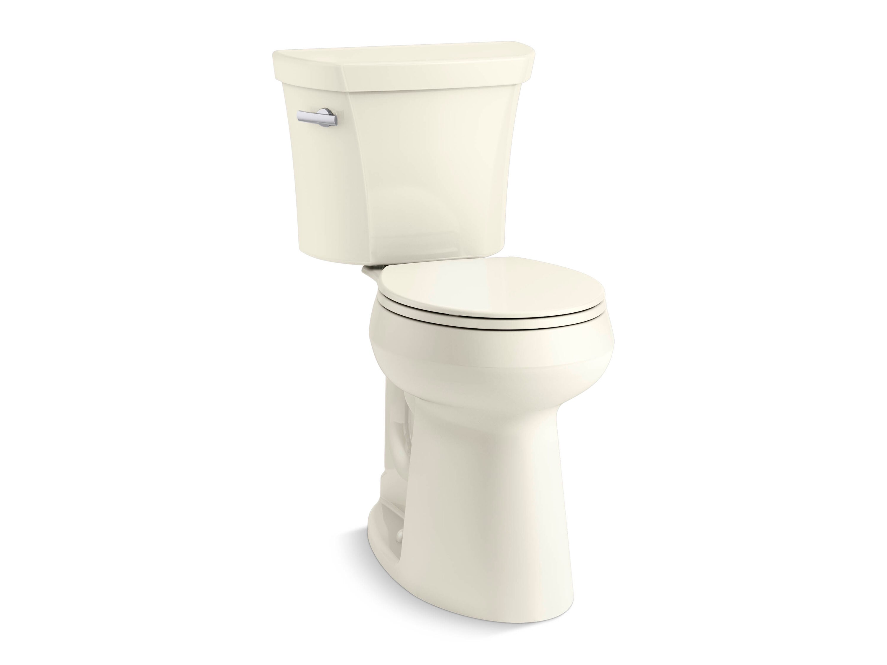 KOHLER Highline Biscuit Round Tall height 12-in Rough-In 1.6 GPF 2-piece Toilet (Seat Not Included)