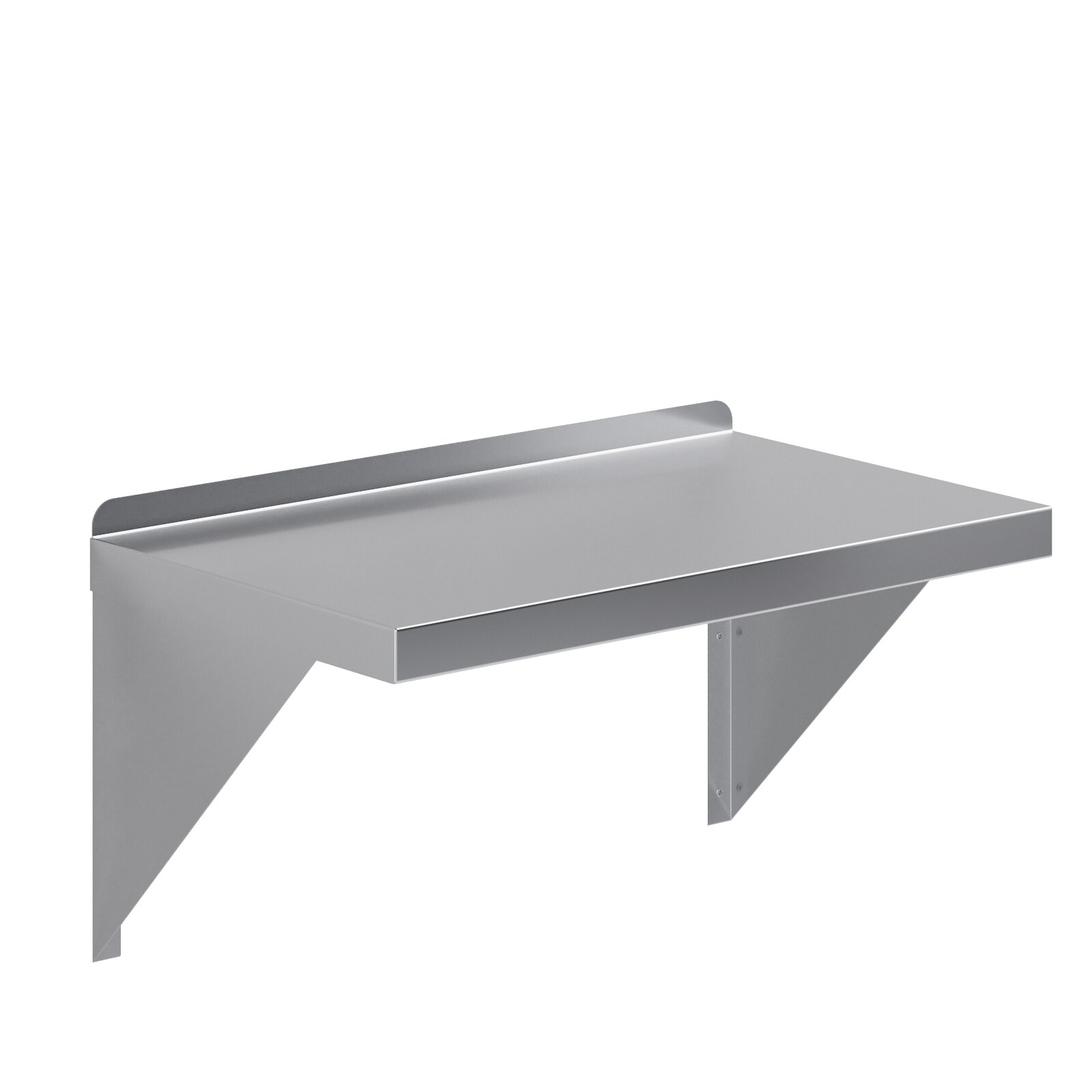 Amgood 14 in. x 24 in. Stainless Steel Wall Shelf With Squared Edge