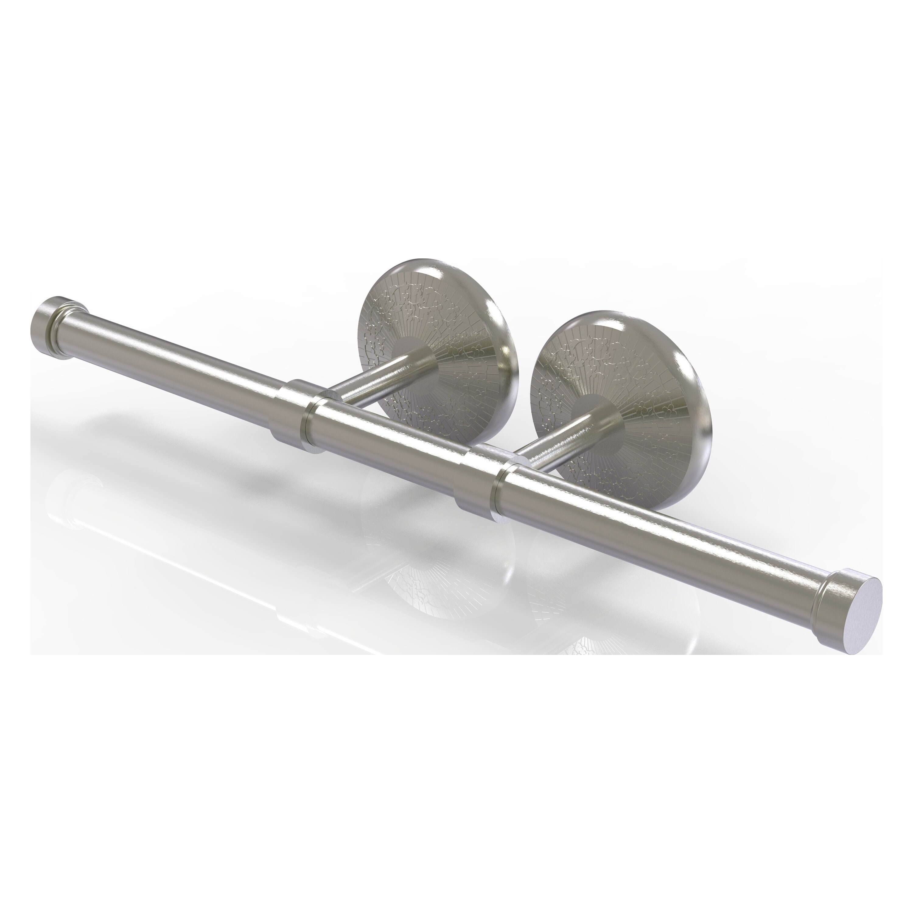 Allied Brass Monte Carlo Satin Nickel Wall Mount Double Post